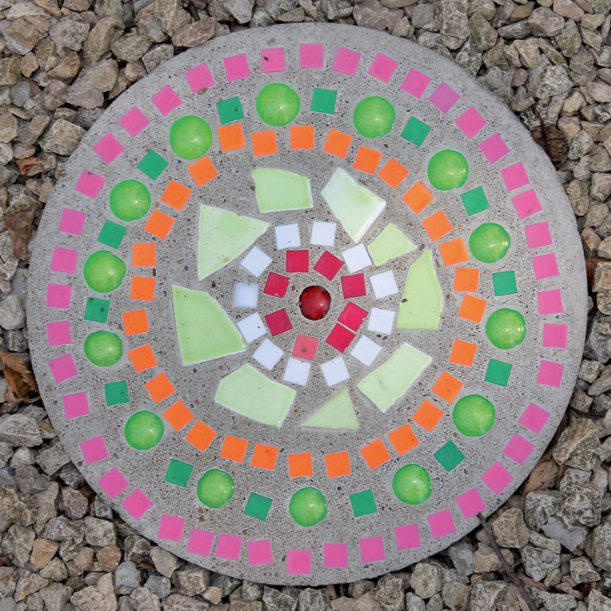 Mosaik, Steingestaltung, Palette Farben, Betonplatte, Bodenplatte