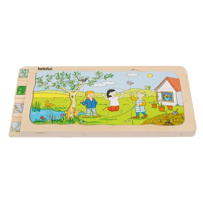 Holzpuzzle, Kinderpuzzle, Lernpuzzle, Naturbild, Holzkasten