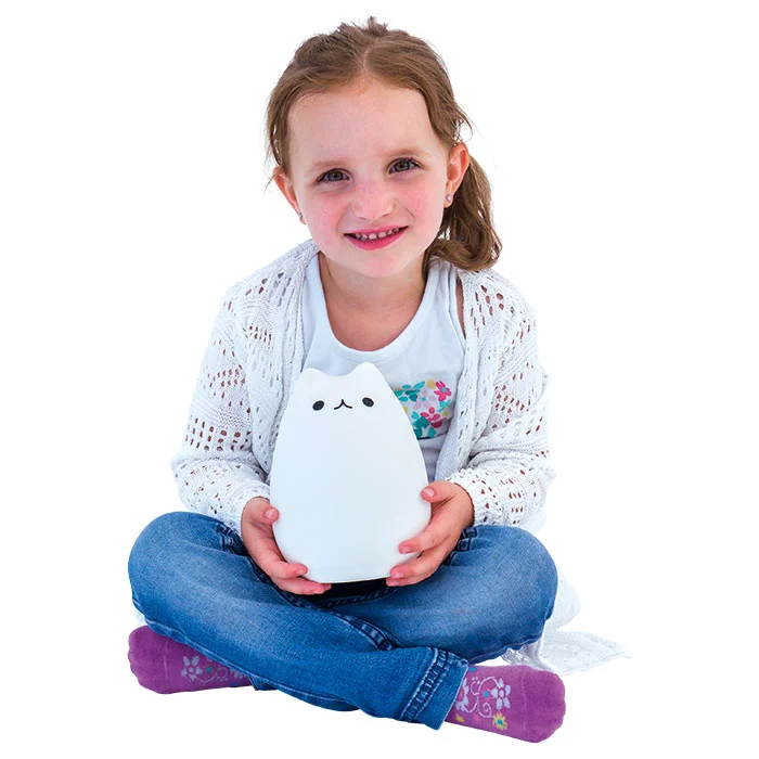 katzenformige, lampe, nachtlicht, weiß, freundlich-für-kinder