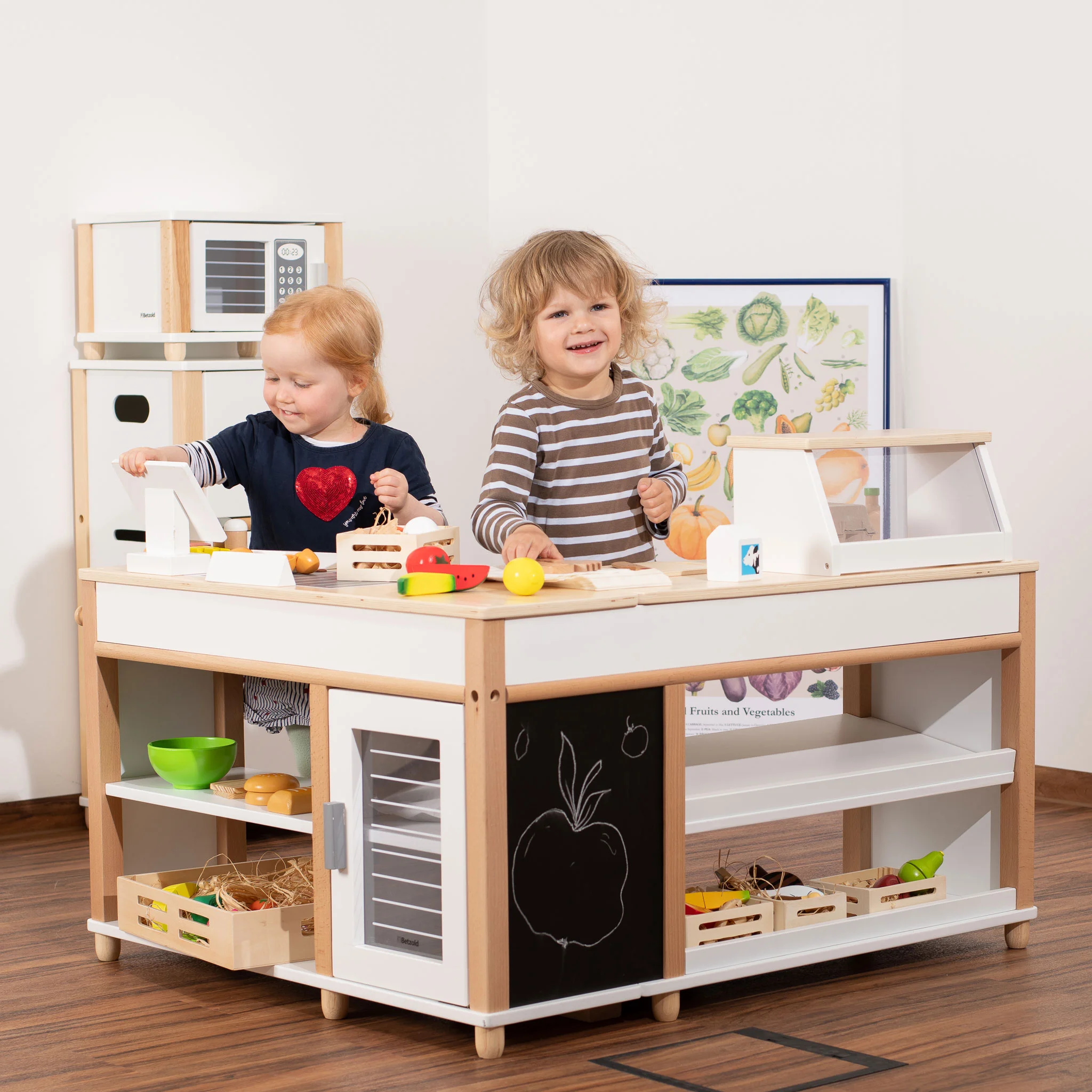 Spielküche, Kinderküche, Holzküche, Kochutensilien, Spielzeugset