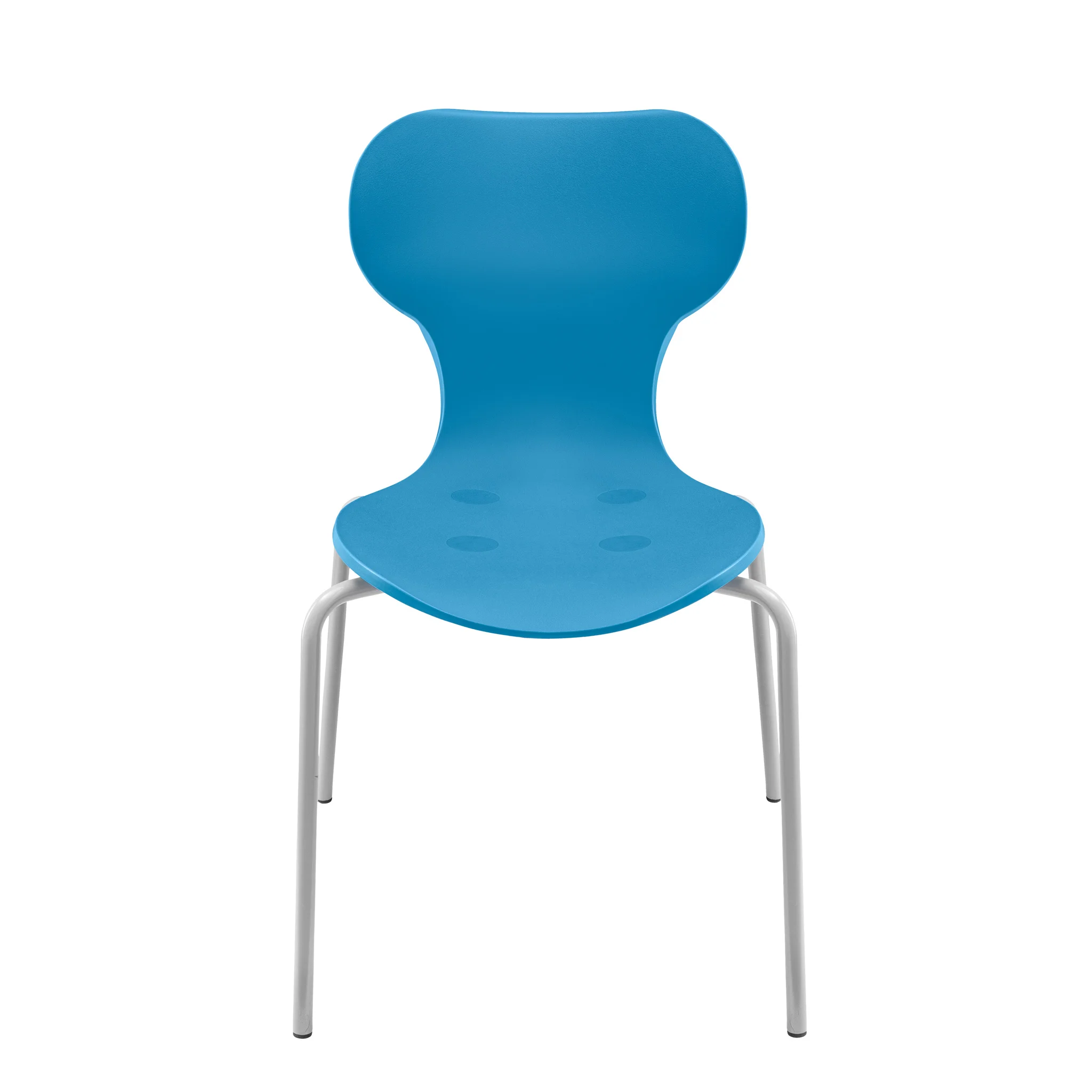 stuhl, kunststoffstuhl, blau, stuhl, stuhl