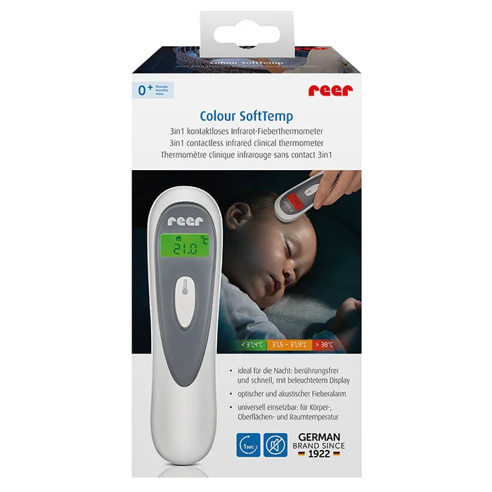 Infrarot-Thermometer, Stirnthermometer, Kontaktlos, Baby-Thermometer, Thermometer-Anzeige