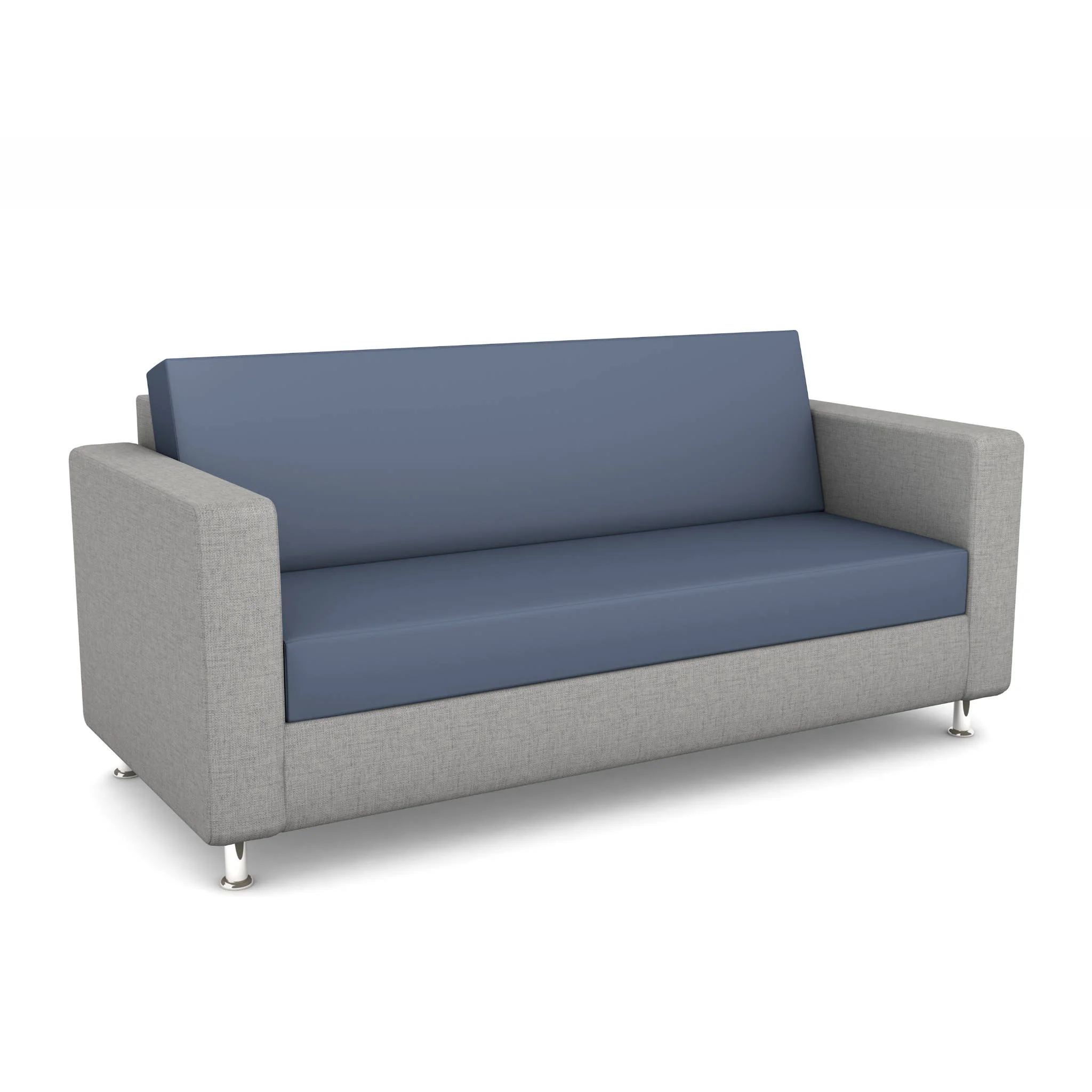 Sofa, Wohnzimmersofa, Zweisitzer, Grau, Stoffbezug