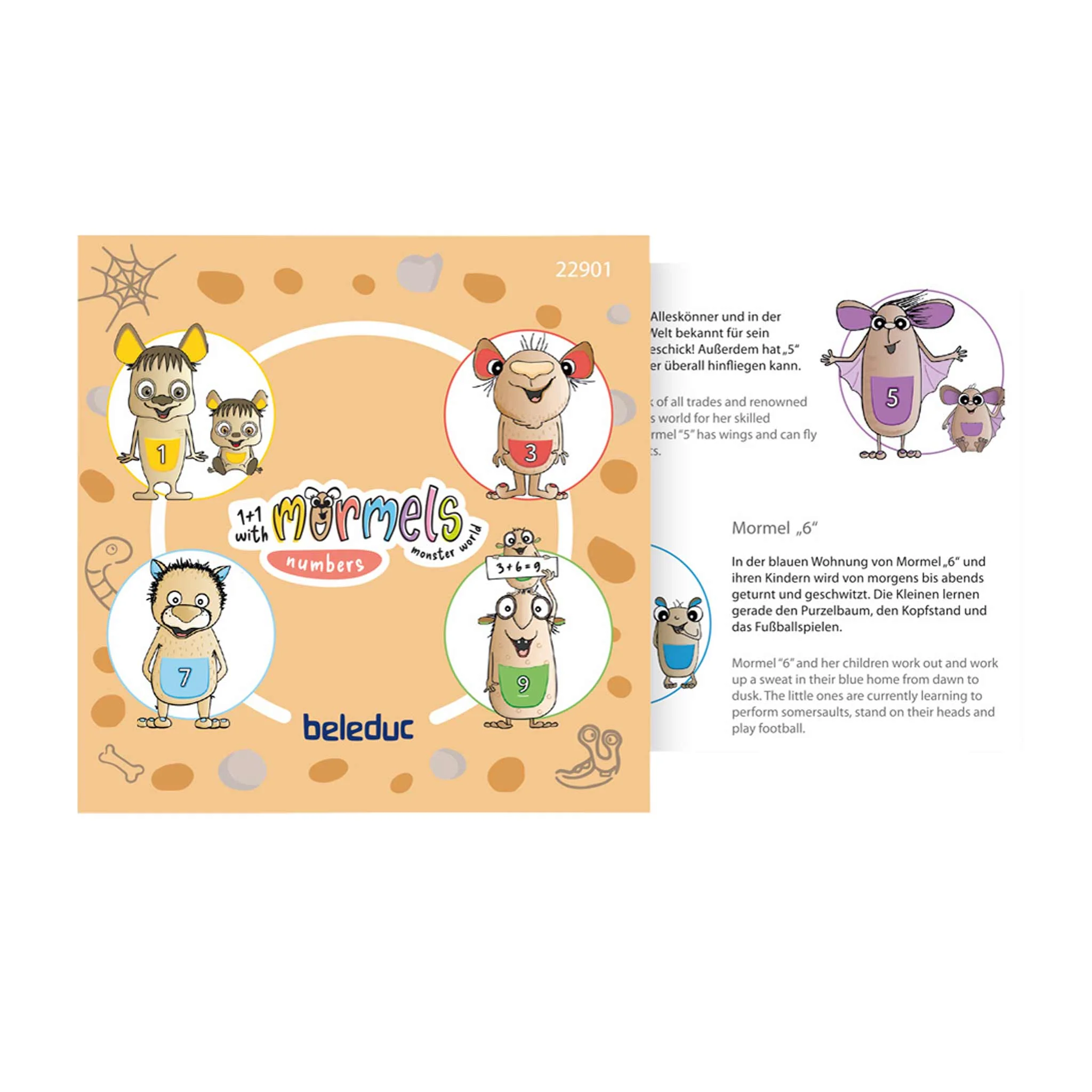 Lernspiel, Murmels, Zahlenspiel, Monsters, Beleduc