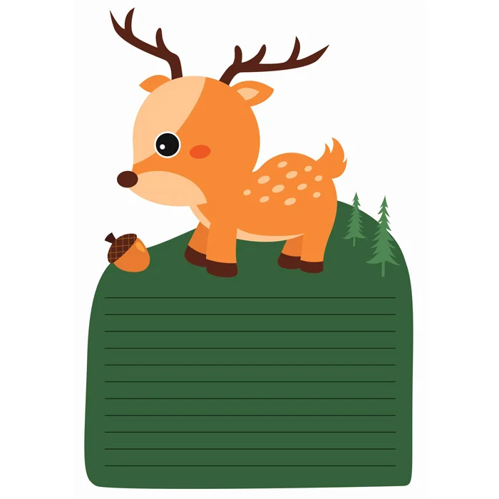 Reh, Hirsch, Tier, Stoffetikett, Holzschmuck