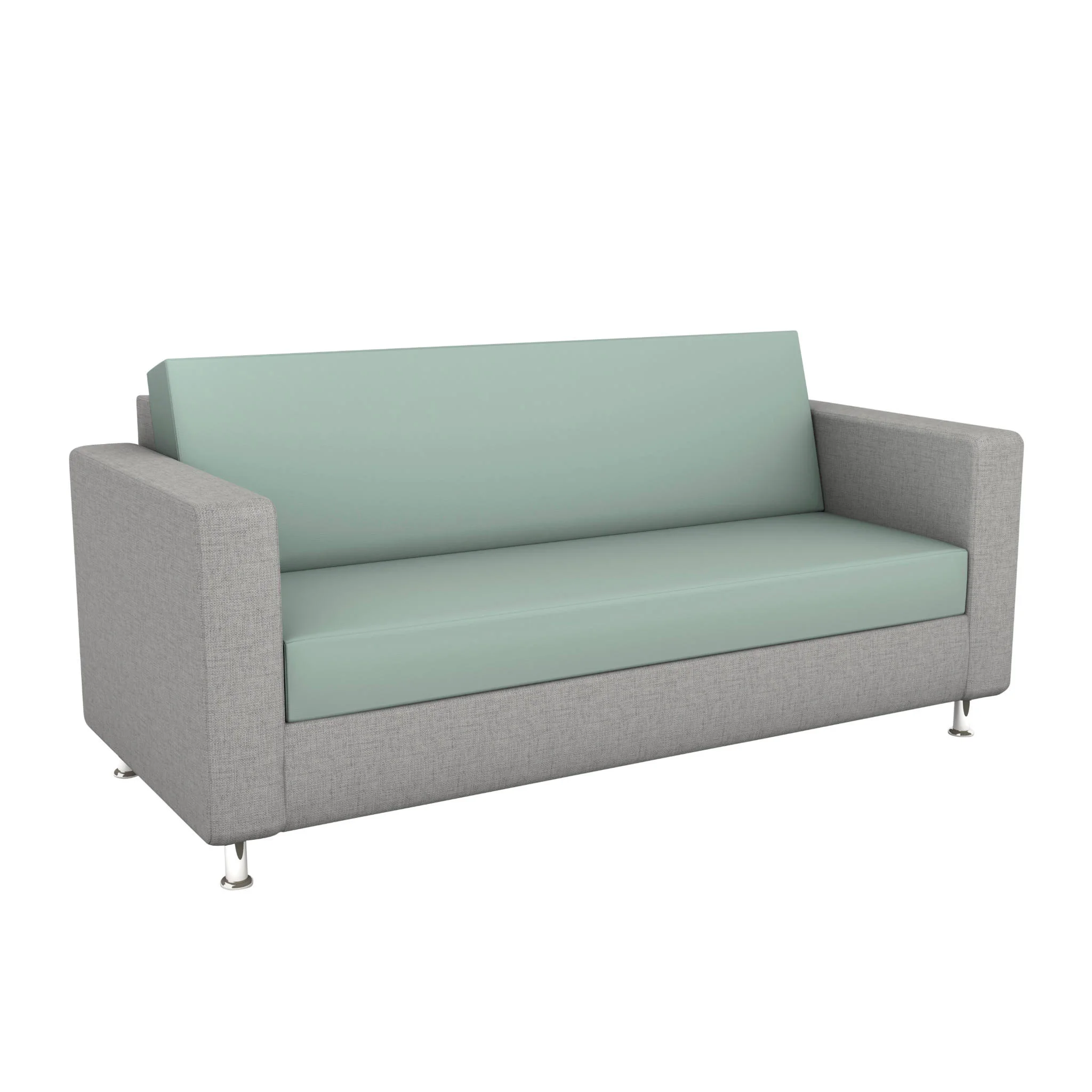 Sofa, Sitzbank, Grau, Bezug, Mintgrün