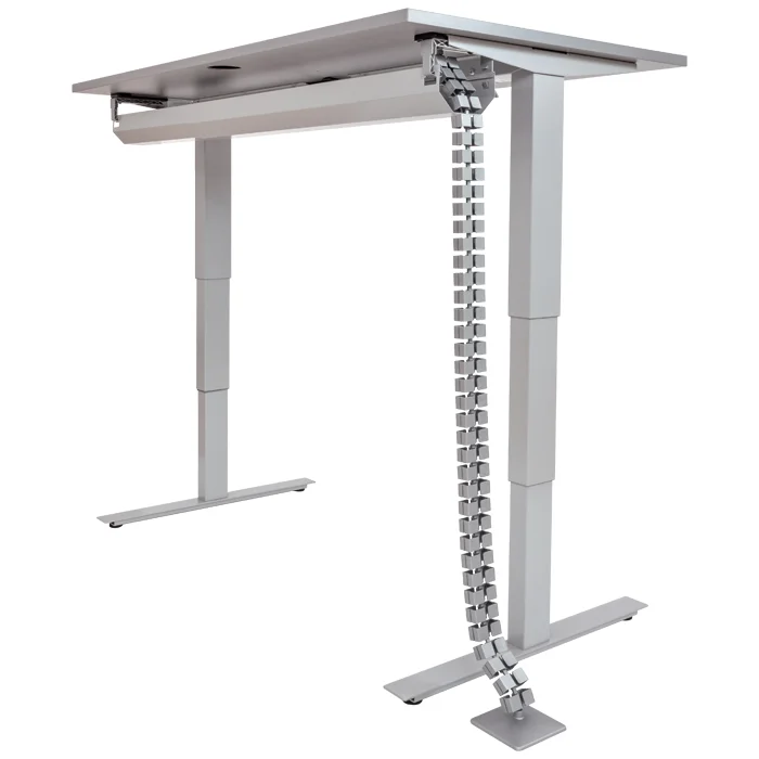 tischgestell, höhe verstellbar, kabelbrücke, metall, schreibtisch