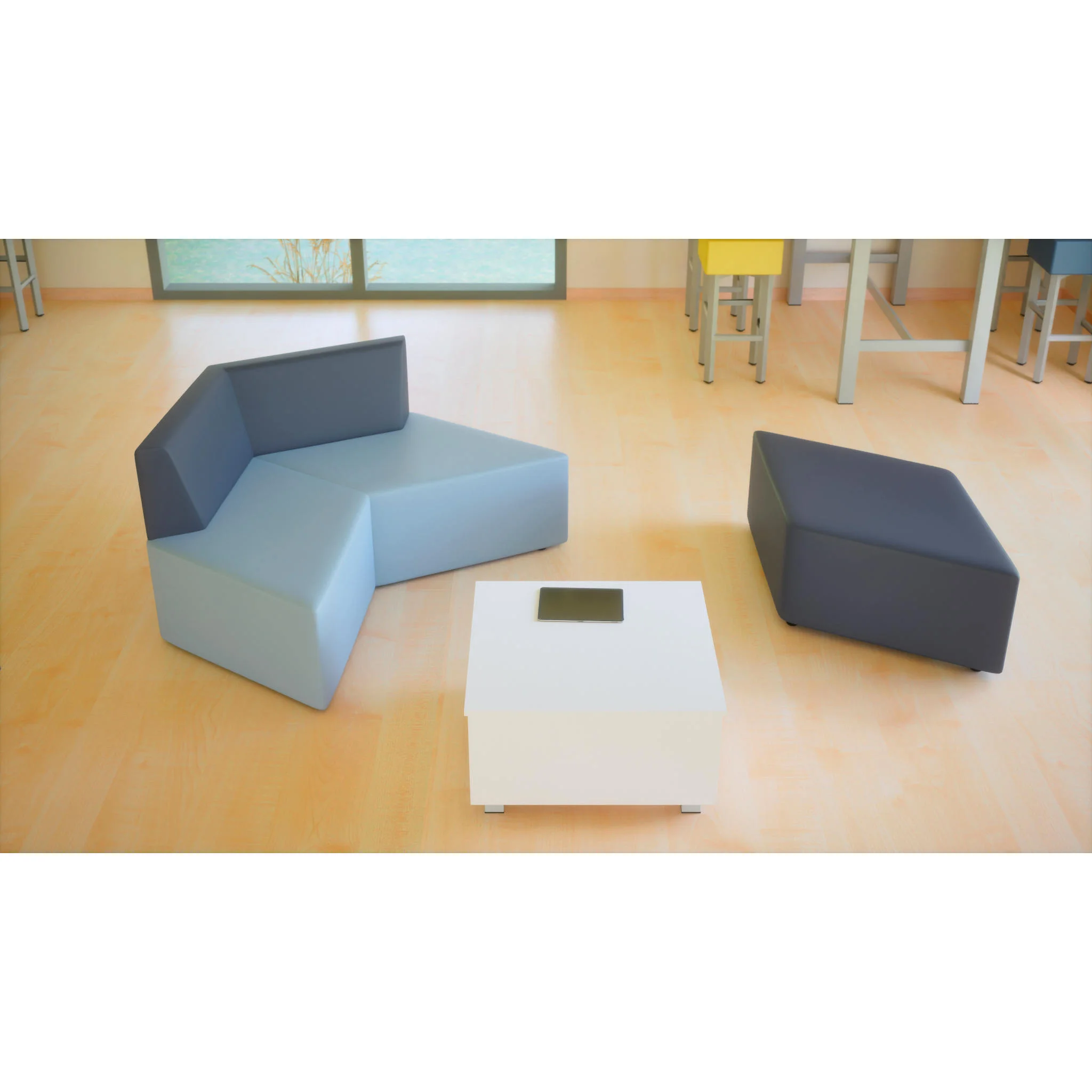 Sitzgruppe, Sofagarnitur, Ottomane, Hocker, Beistelltisch