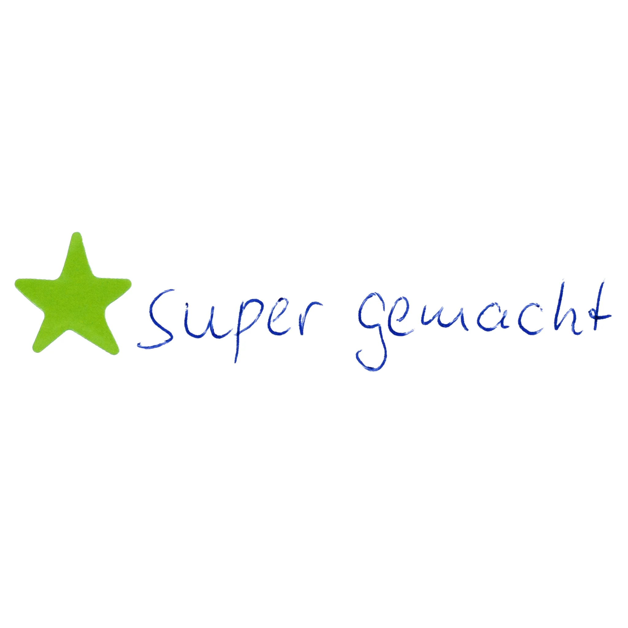grün, stern, handschrift, logo, super geschmack