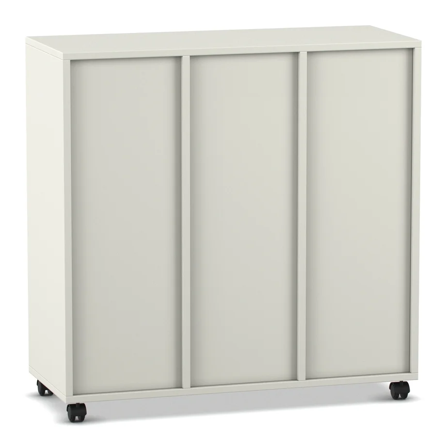 Schrank, Rollregal, Kleiderschrank, Auf Rollen, Grau