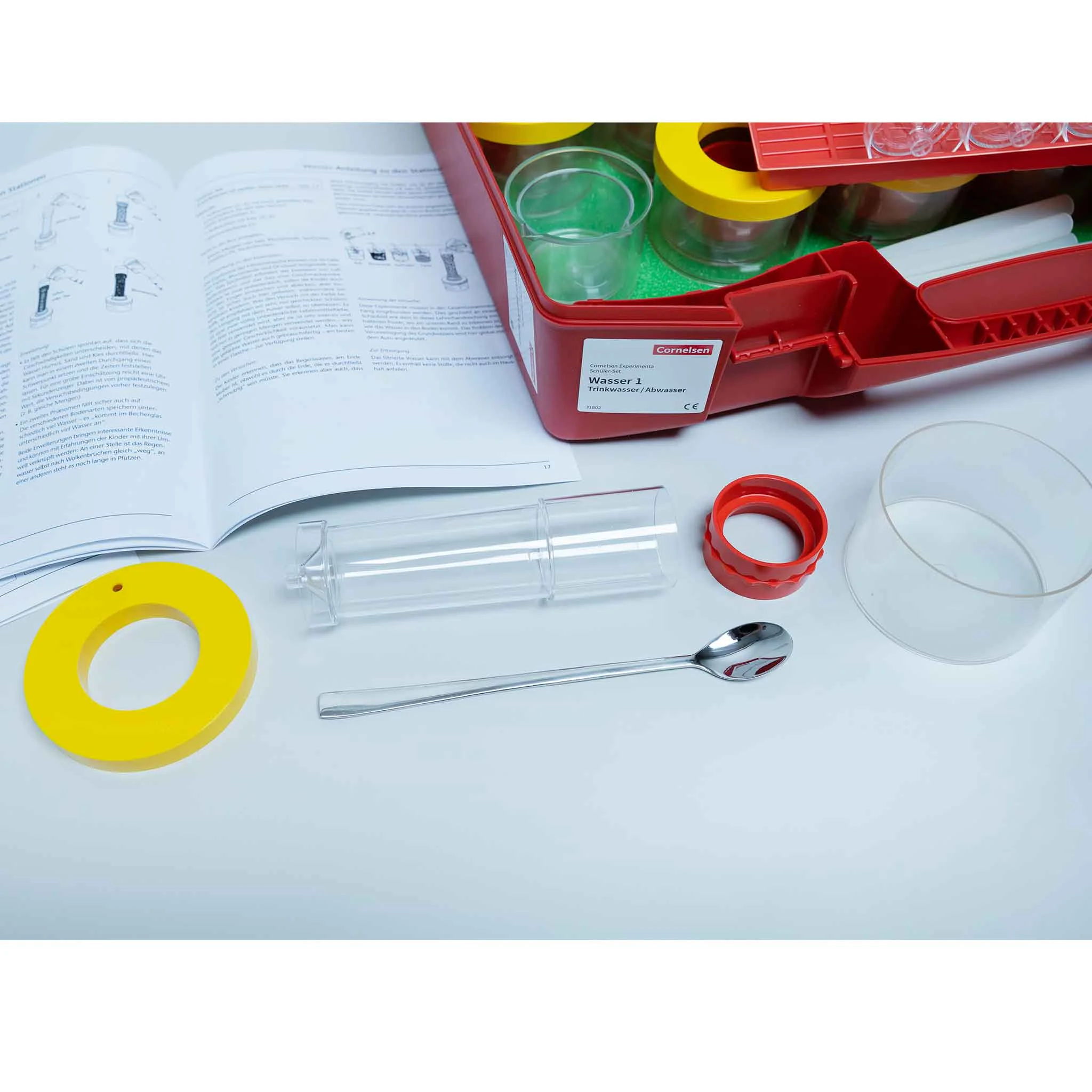 Chemieset, Laboratoriumskit, Glaswaren, Messbecher, Löffel
