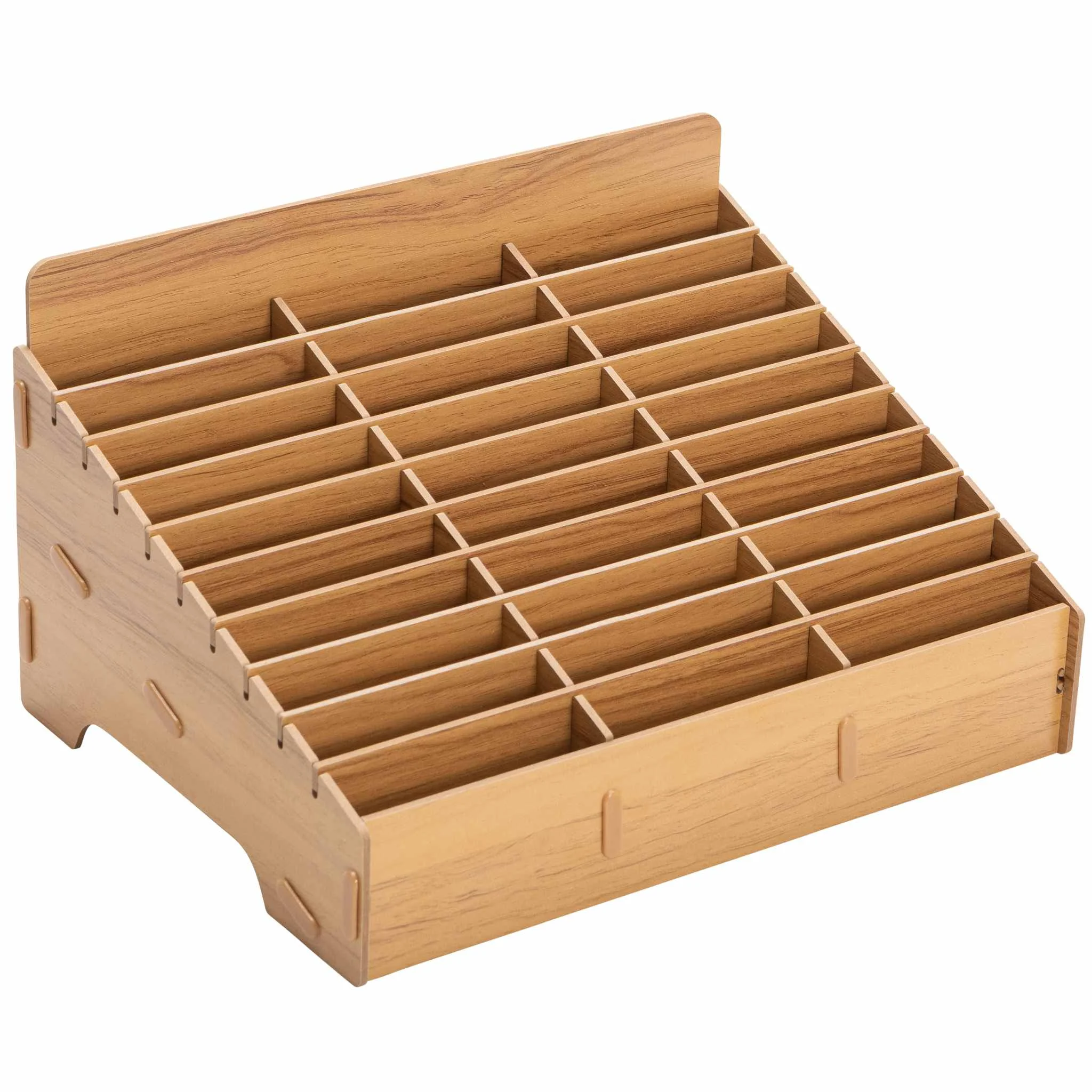 Holzablage, Werkzeughalter, Schubladen-Organizer, 2-Tier-Stapelregal, Unterteilungsfach