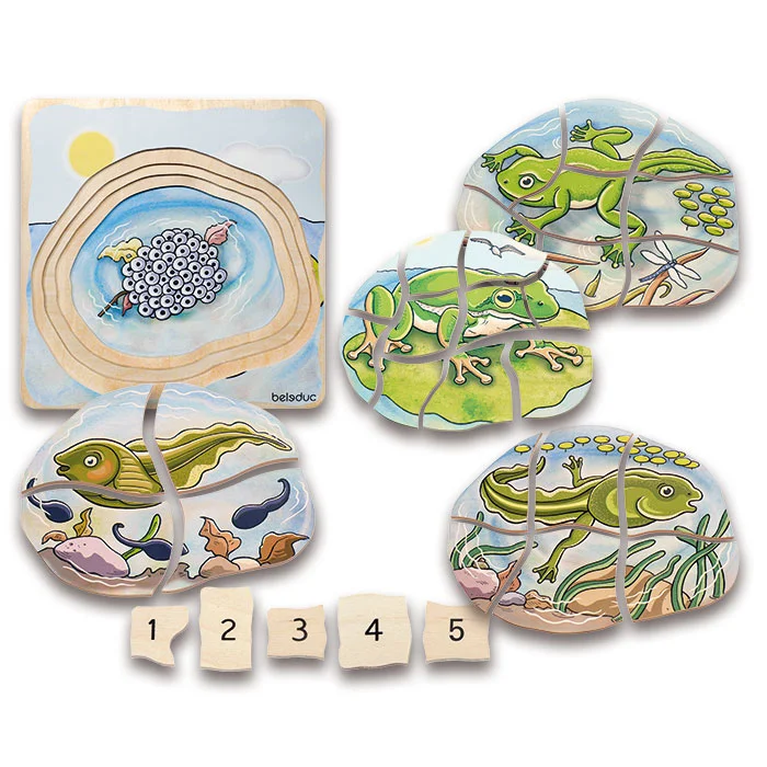 Puzzle, Schildkröte, Frosch, Eidechse, Dinozaur, Holzpuzzle, Unterwasserwelt, Meerestiere, Tierwelt, Rätsel