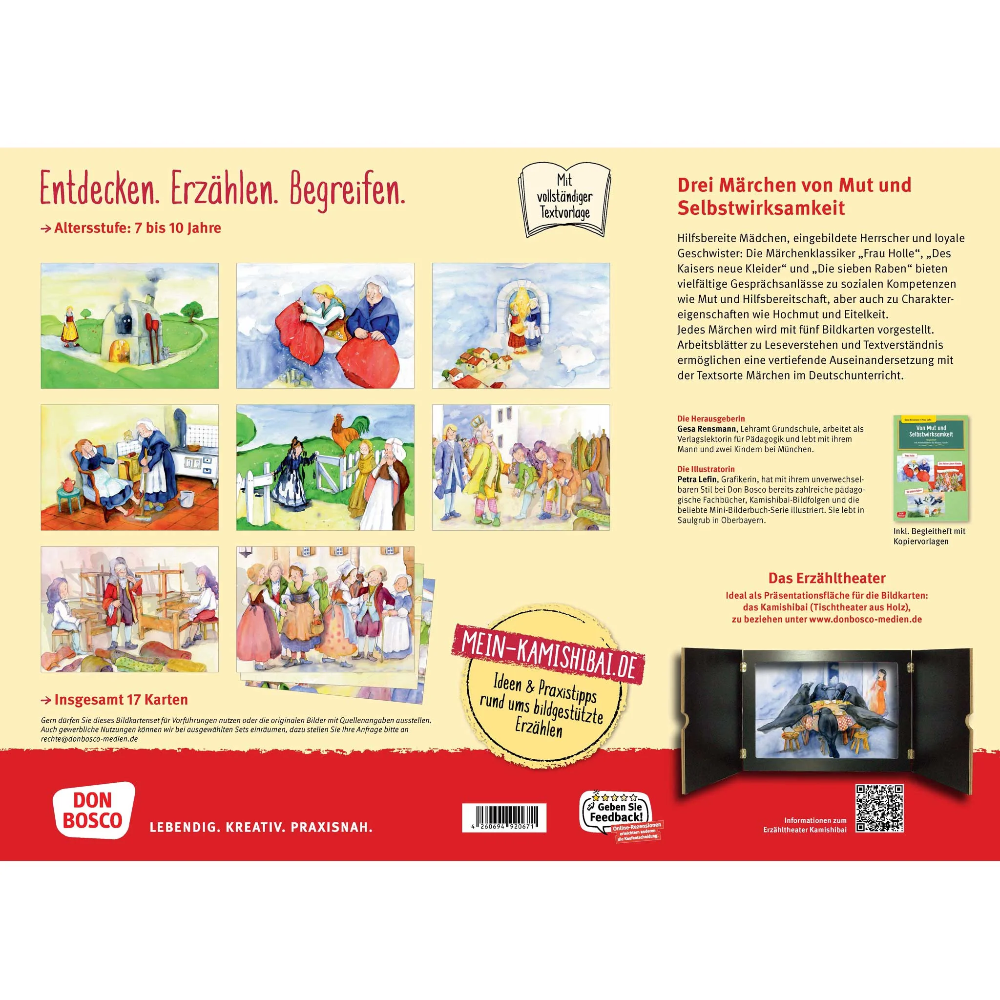 Kinderbuch, Märchen, Bilderkarten, Hefteinband, Erzähltheater