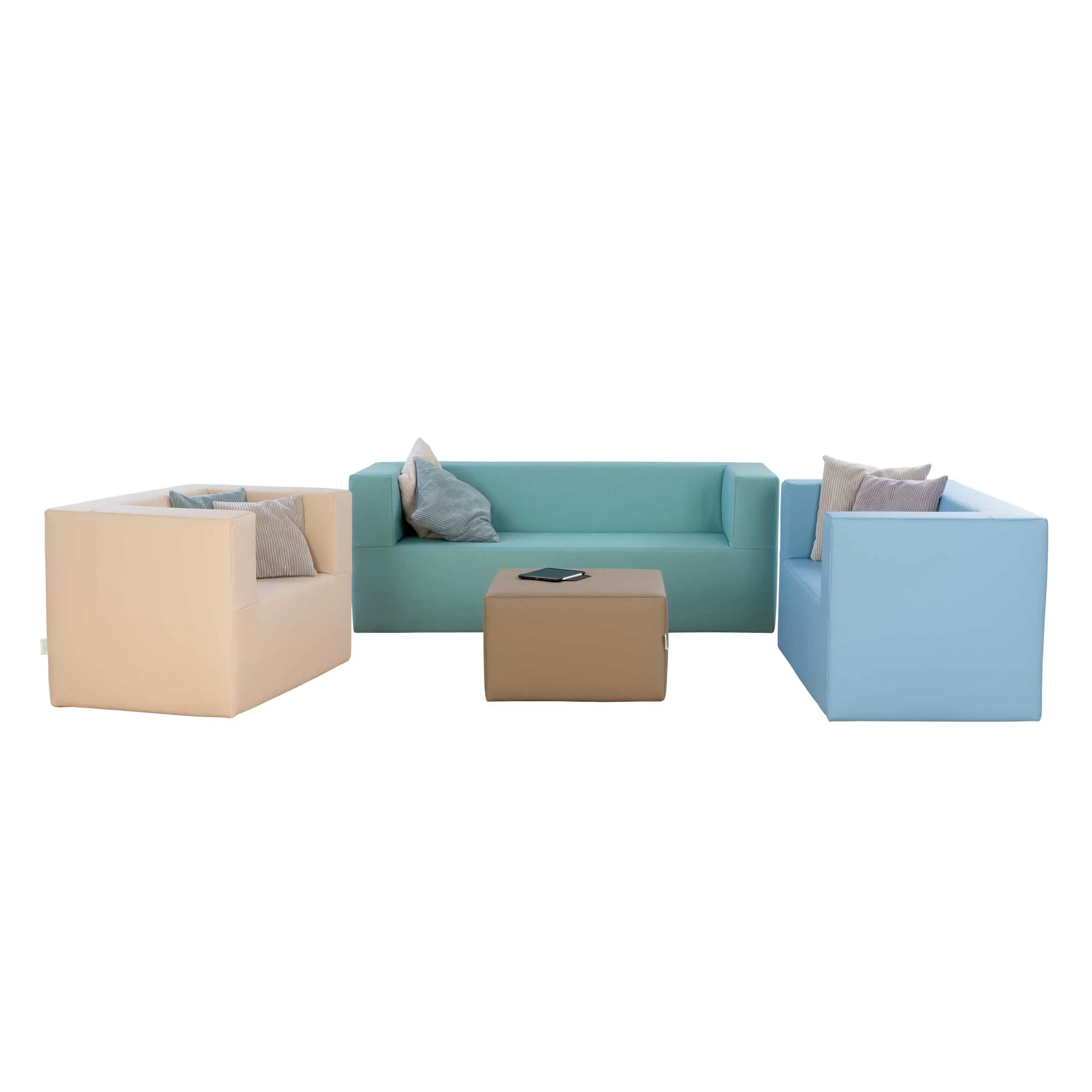 Kiga-Set mit Kunstlederbezug, Kunstleder