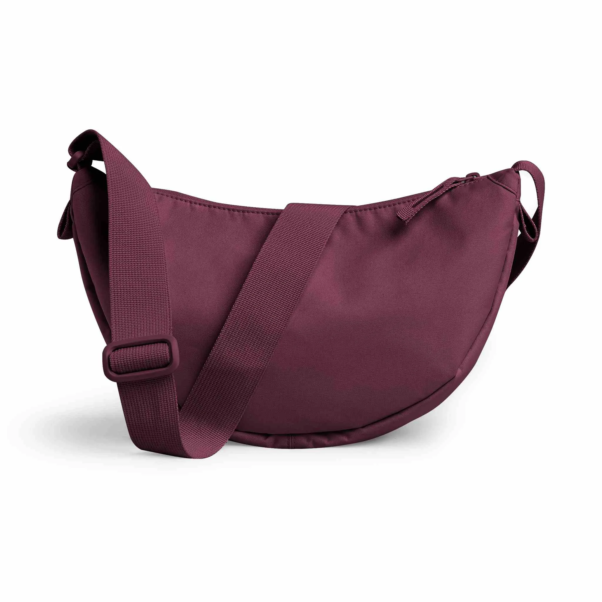 Umhängetasche, Gürteltasche, Damentasche, Reißverschluss, Burgundy