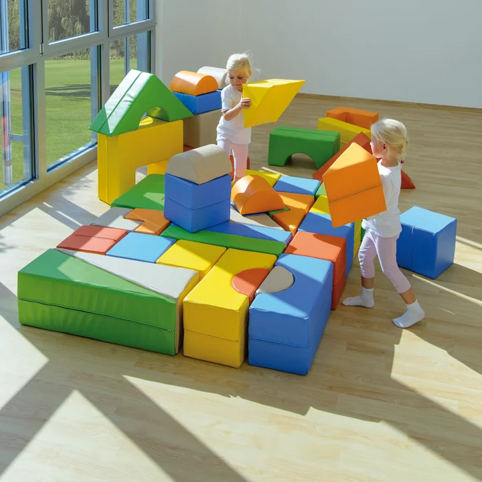 Kuschelkissen, Bausteine, Schaumstoffblöcke, Kinderzimmer, Spielset