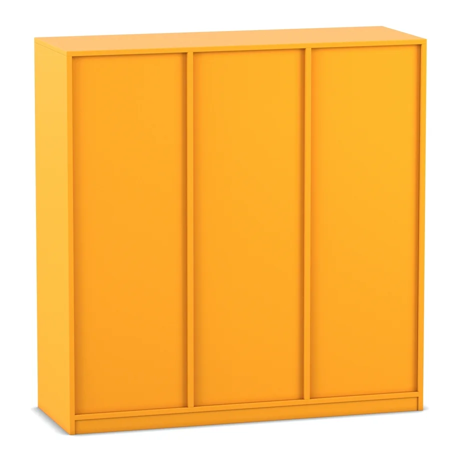 Schrank, Schiebetürenschrank, Orange, Aufbewahrungseinheit, Schrank mit Türen