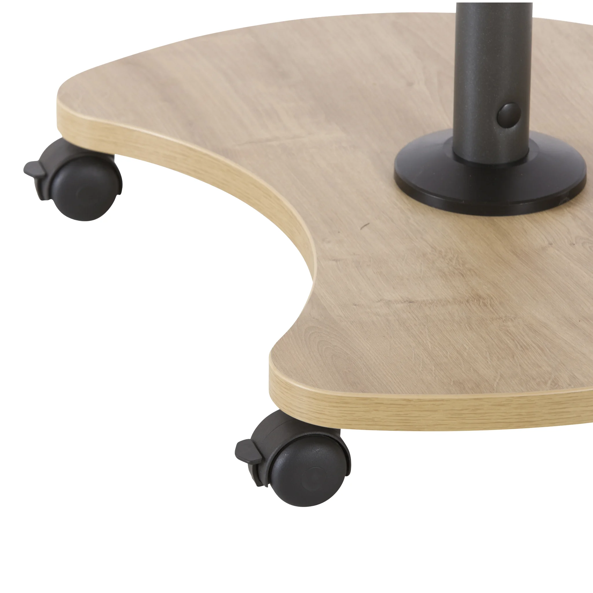 Holzständer, Rollentisch, Holzplatte, 4-Rad, Stativbasis
