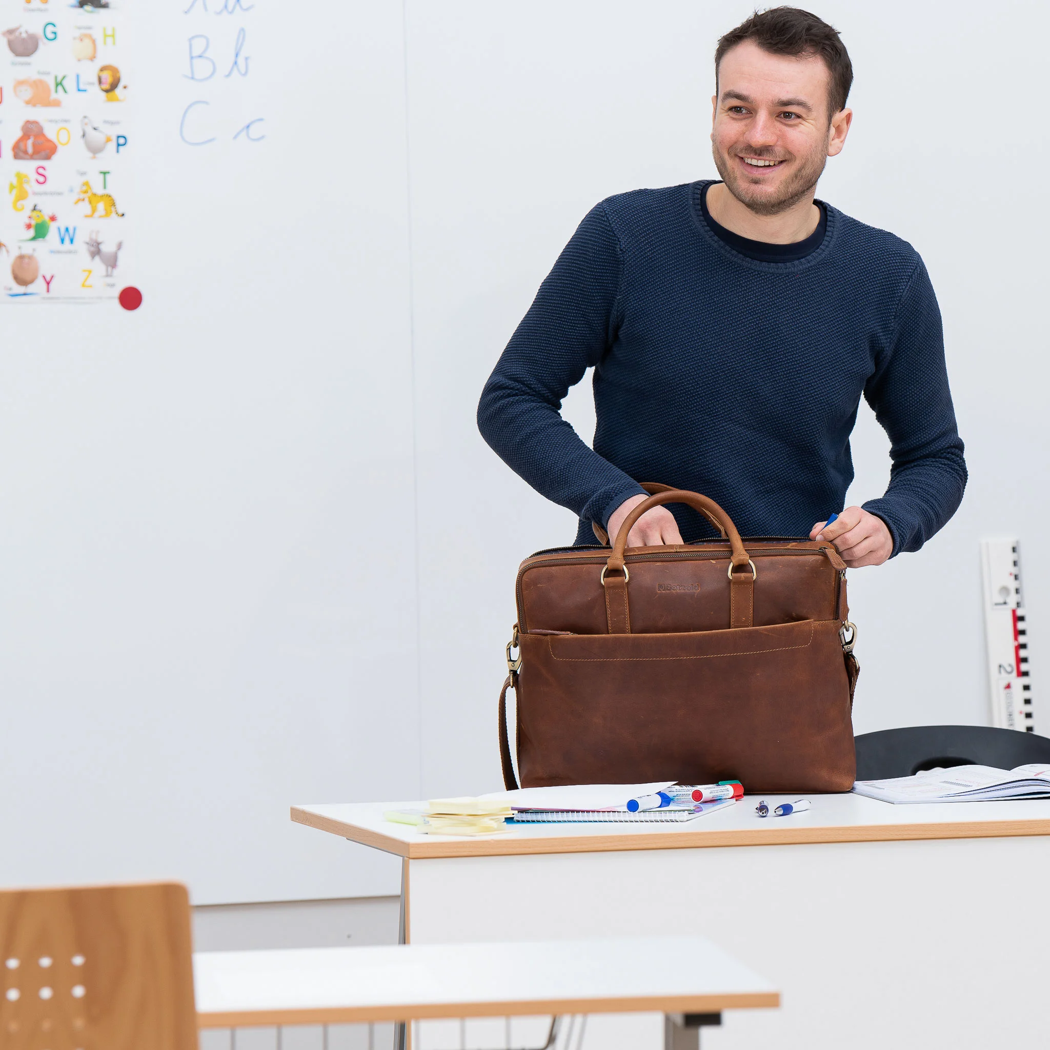 ledertasche, braune tasche, tasche mit griffen, arbeits-/schirmtasche, handtasche