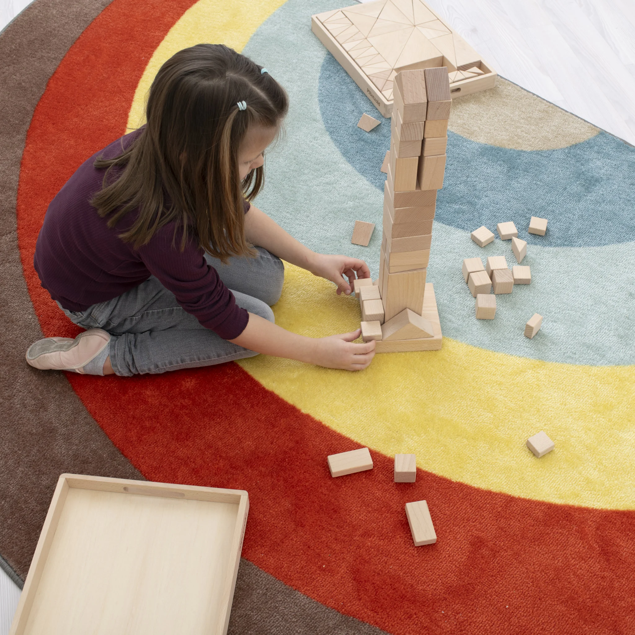 Holzbausteine, Bausteine, Turm bauen, Kinderzimmer, Holzspielzeug