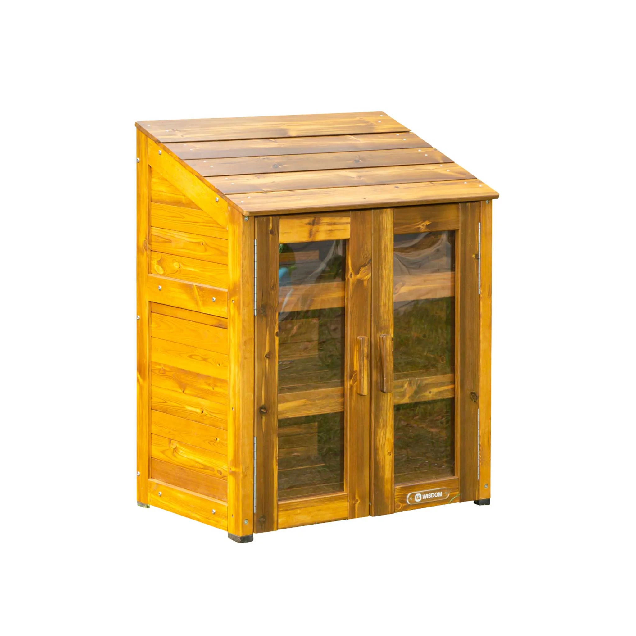 Outdoor Schrank, transparente Türen