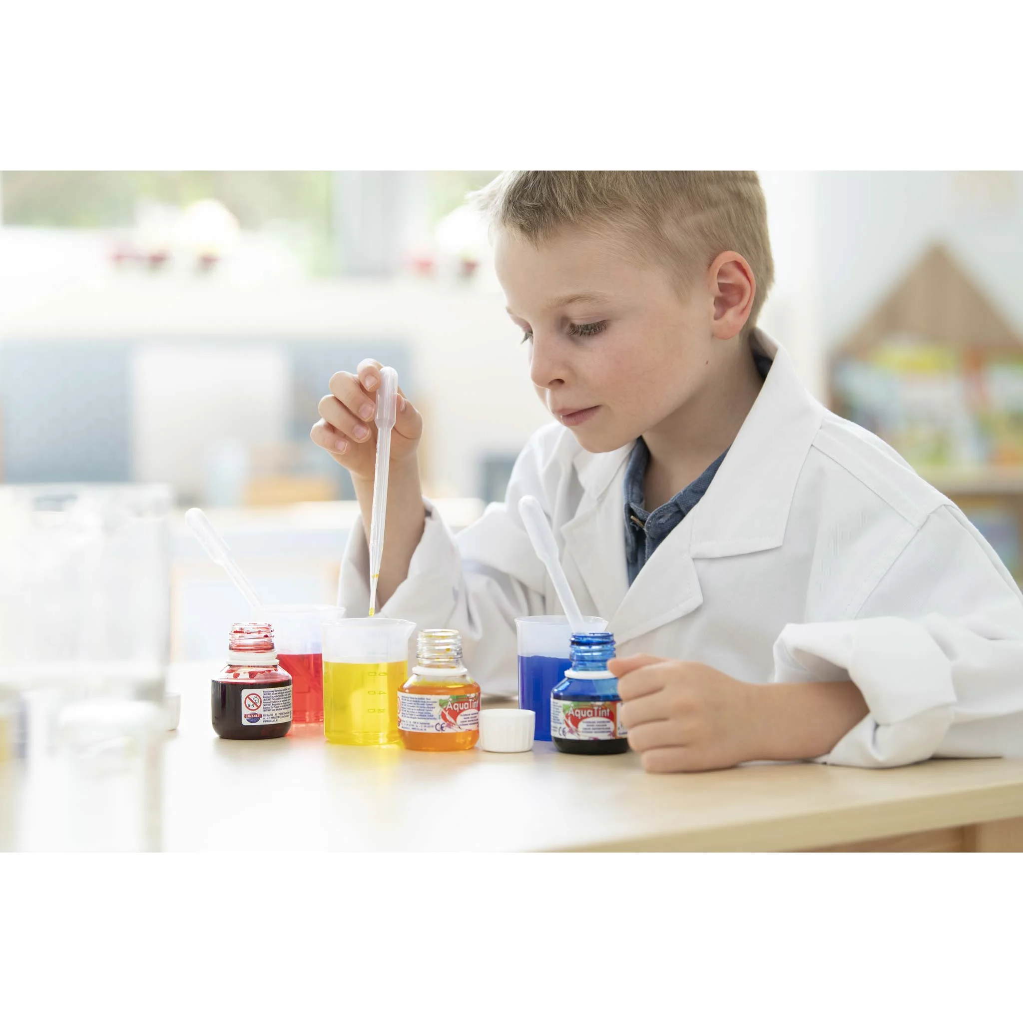 Kinderlabor, Farben, Wissenschaft, Experiment, Pipette