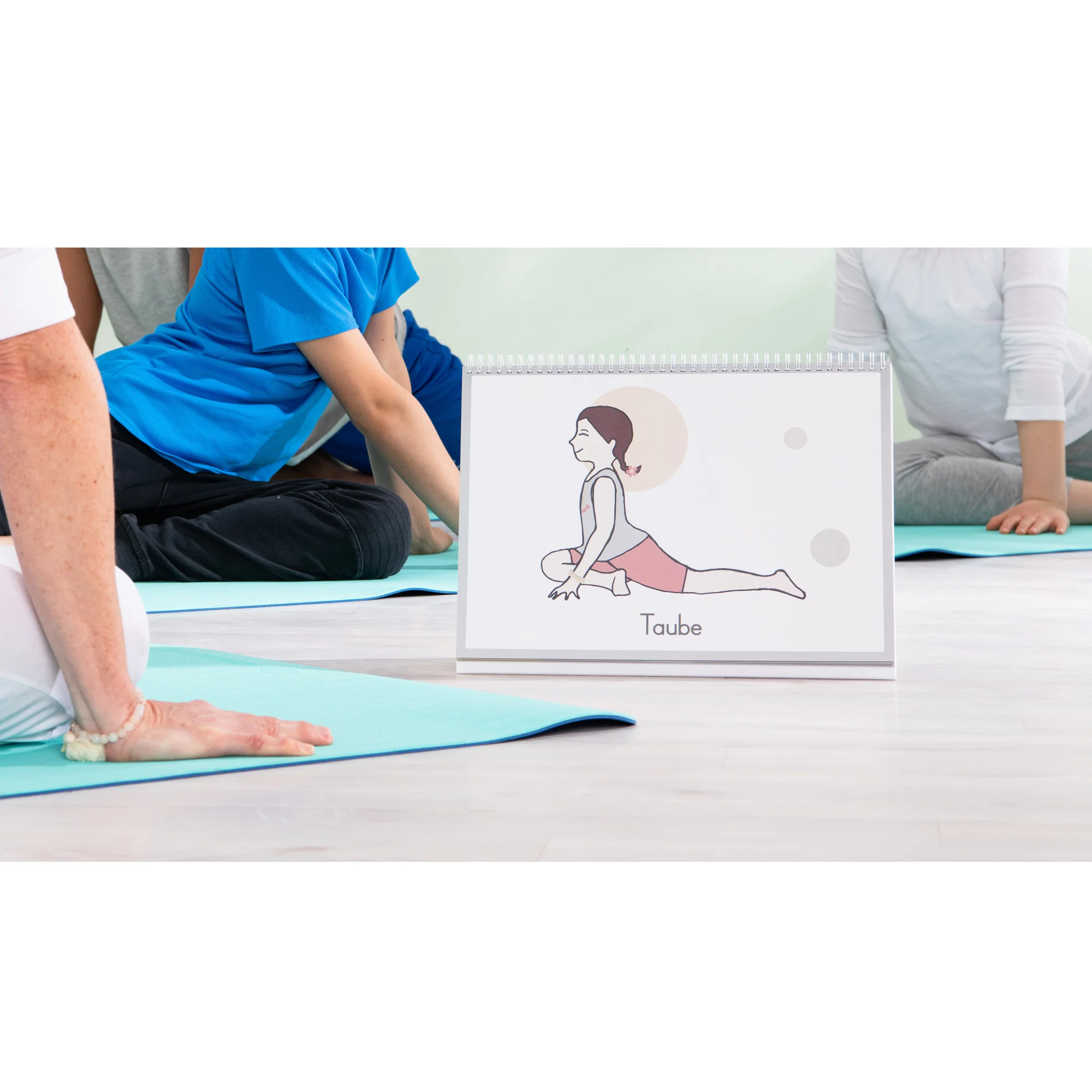 Pilates, Yoga, Übungsleiter, Haltung, Illustration