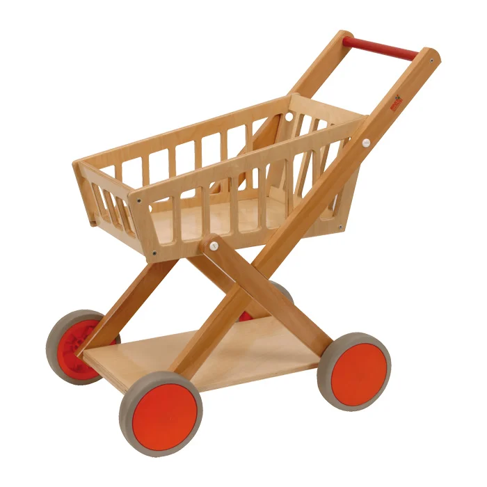 Holz-Einkaufswagen