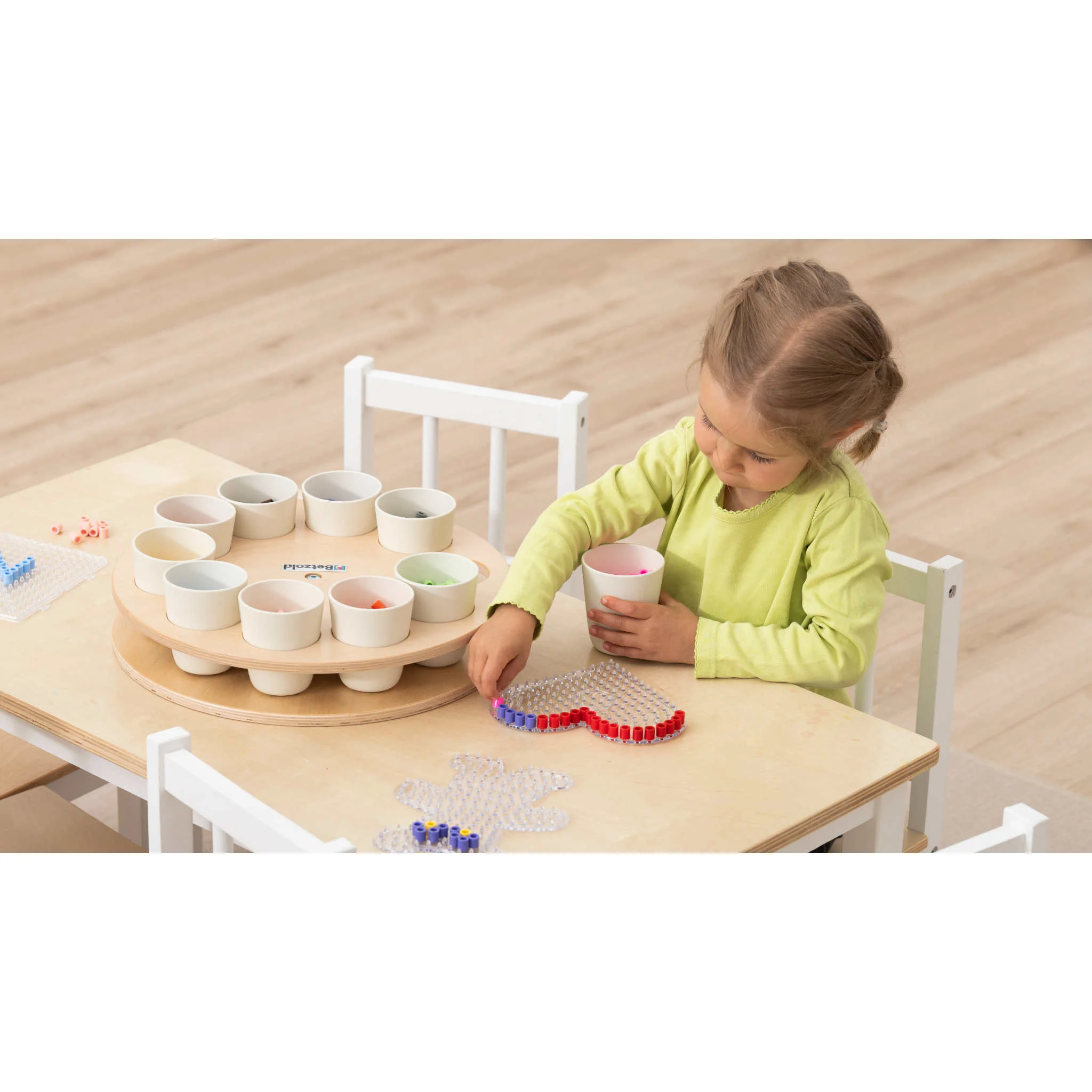 Pädagogisches Spiel, Perlenkunst, Bastelset, Kindeinsatz, Puzzlespiel