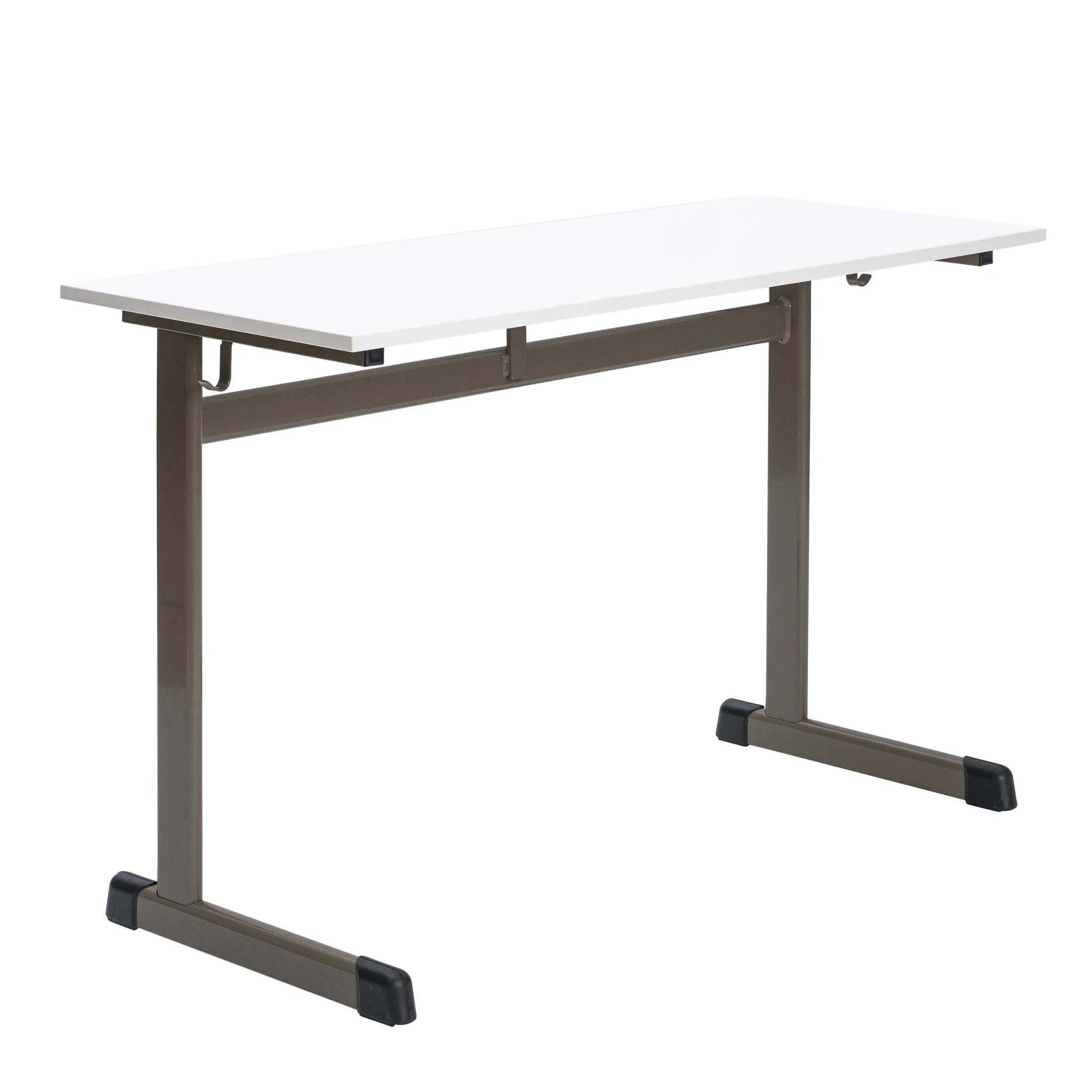 Zweier-Schülertisch mit L-Fuß-Profil, 58 cm