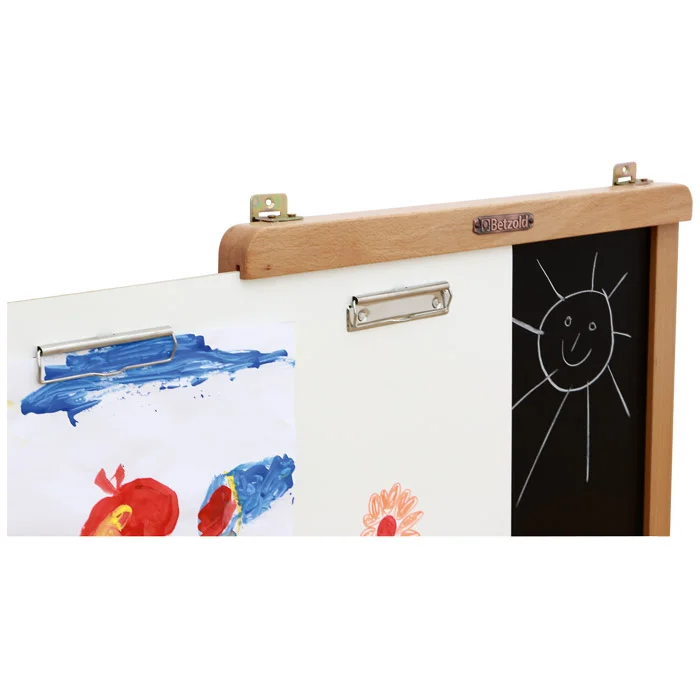 Kunstwandtafel, Kreideboard, Holzrahmen, Schiefertafel, Kinderzeichnung