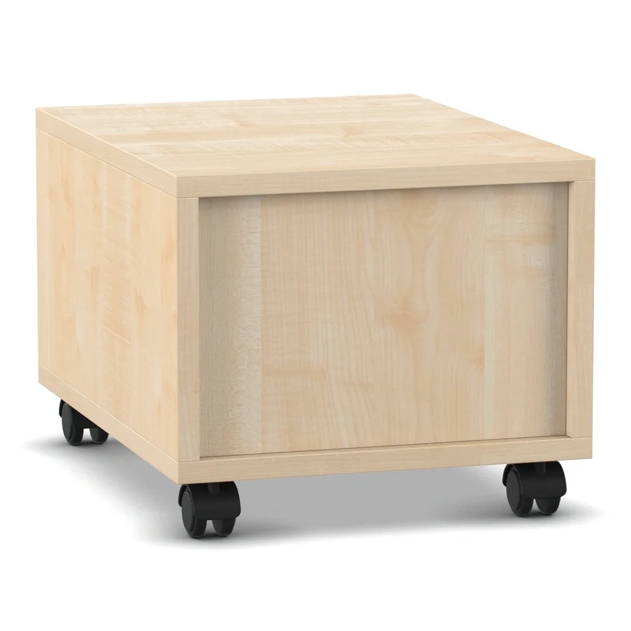 Nachtisch, Holzbox, Rollcontainer, Schublade, Rollwagen