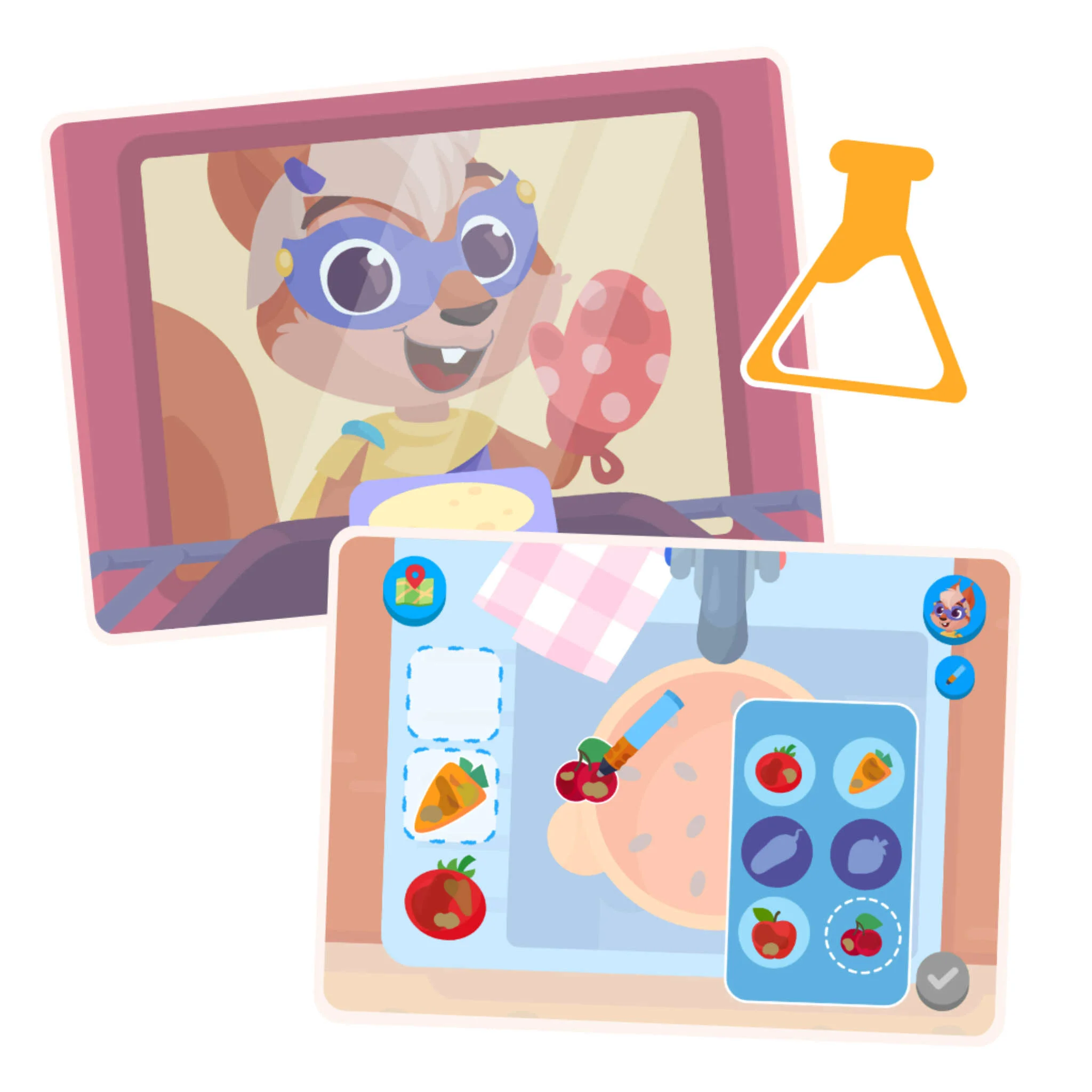 Kinderkamera, Lernposter, Malkleidung, Tierfigur, Experiment