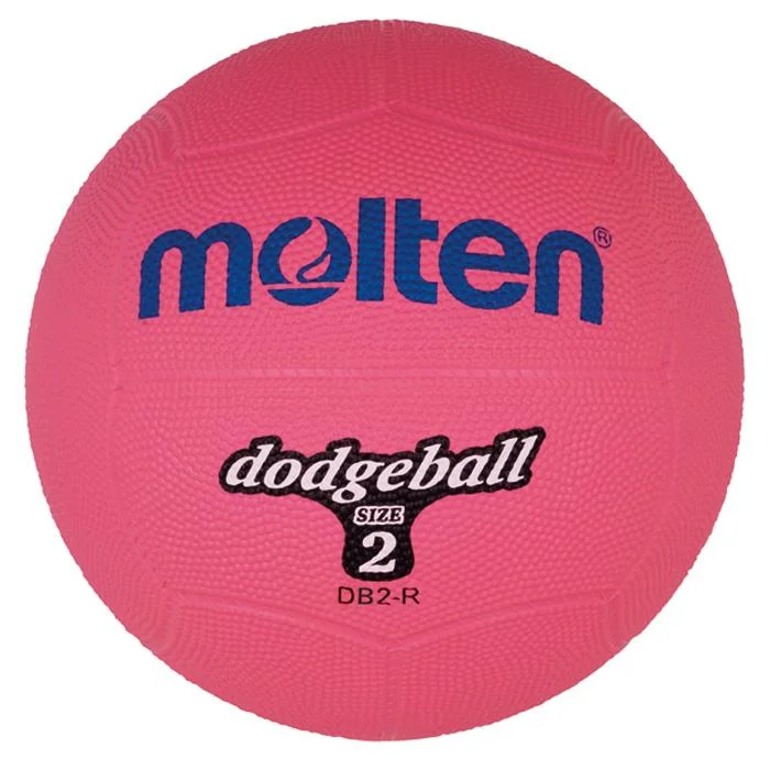 dodgeball, ball, pink, textured, size-2