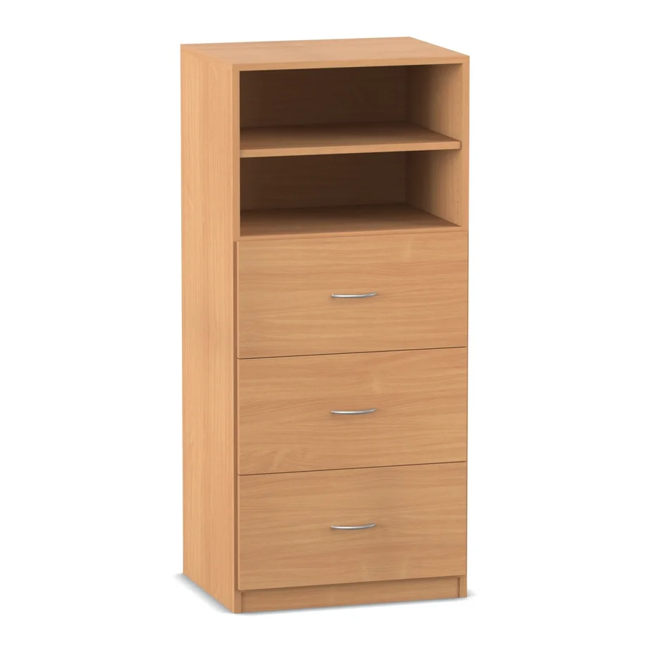 Hochschrank, Aufbewahrungsschrank, Holzmöbel, Regale, Schubladen