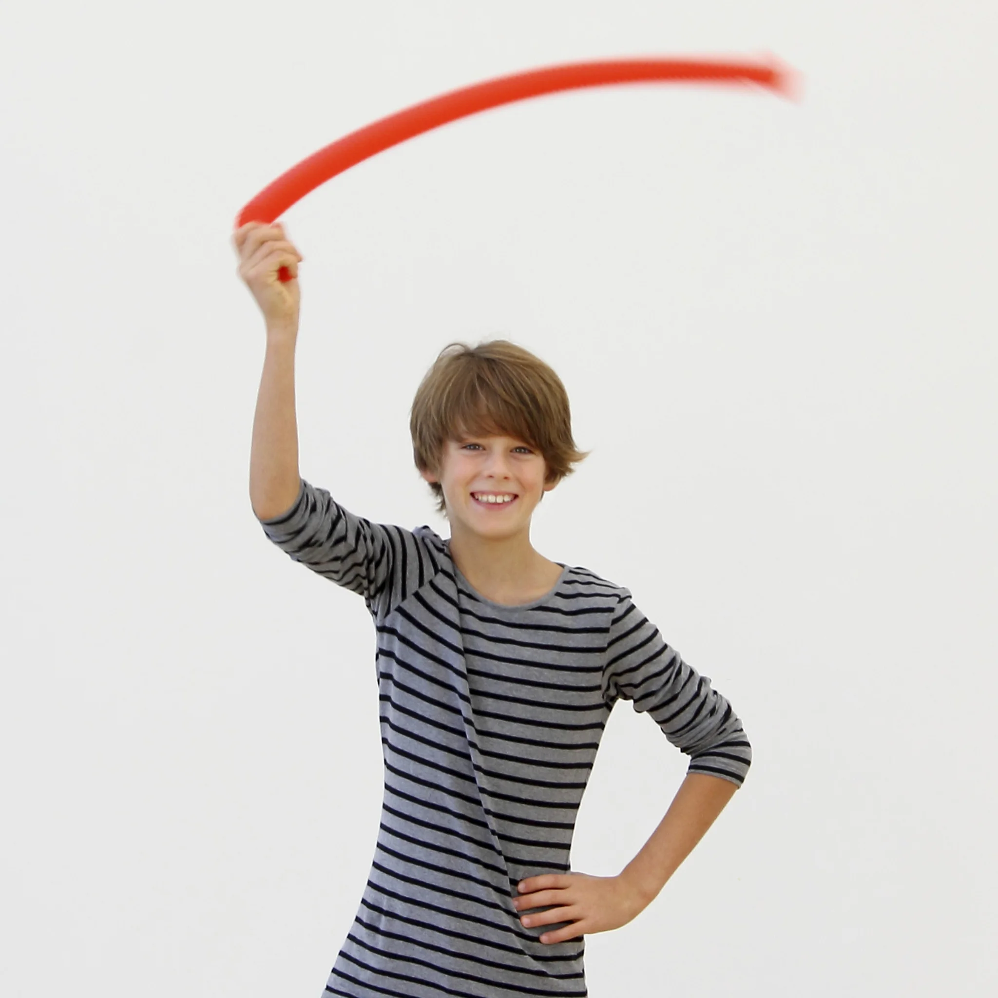 Junge, Strickpullover, Streifen, Rotband, Spielzeugrequisit