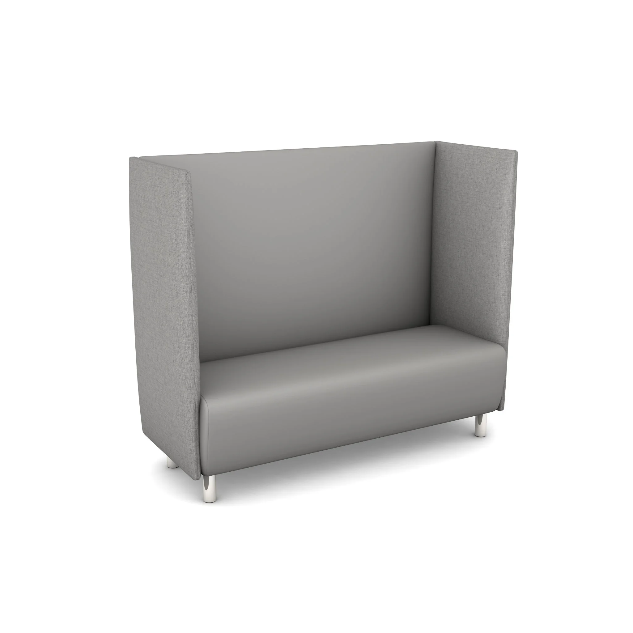Sitzbank, Highback-Sessel, Garnitur-Sessel, grau, Stoffbezug
