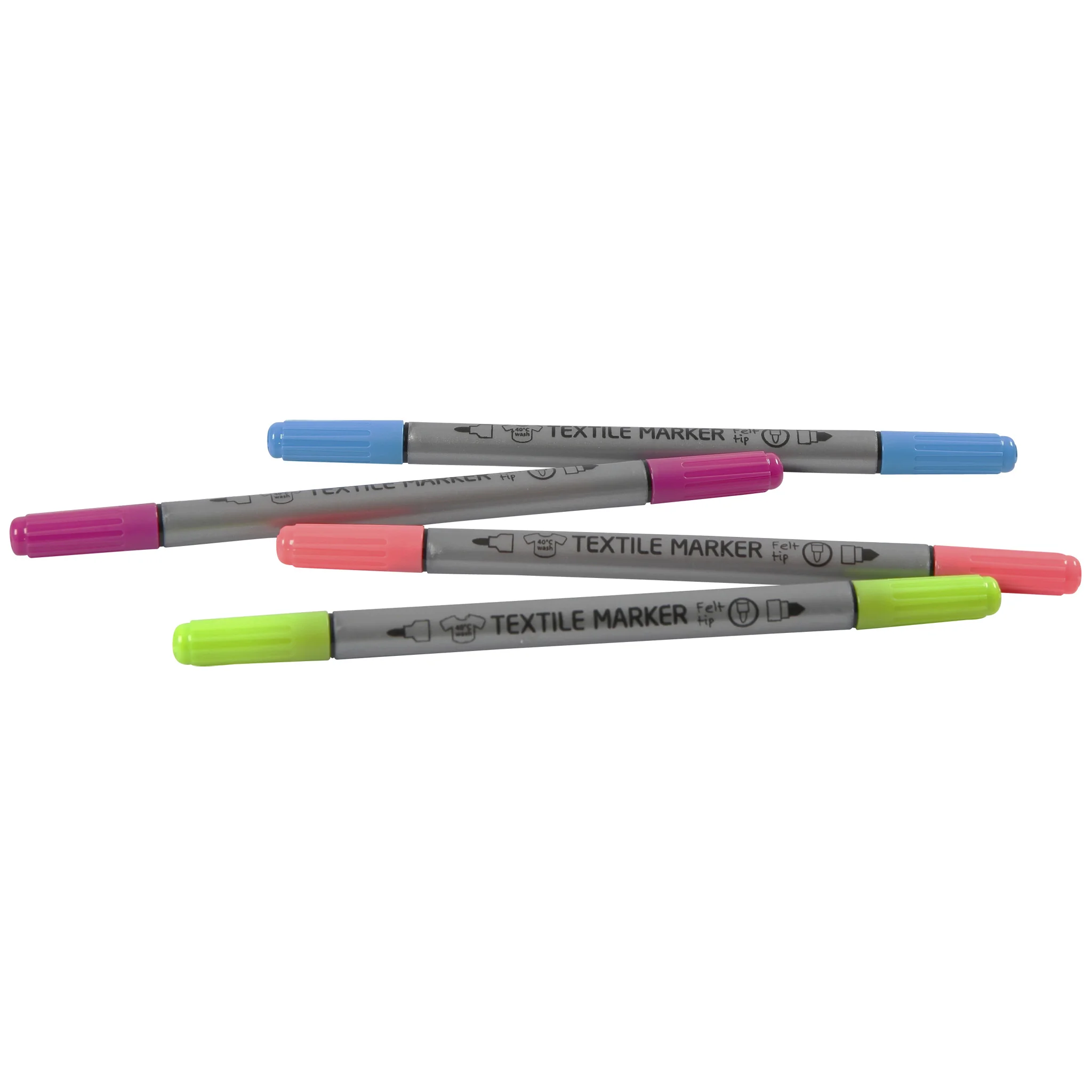 Textile Marker, Filzstift, Markerstift, Mehrfarbig, Stiftset