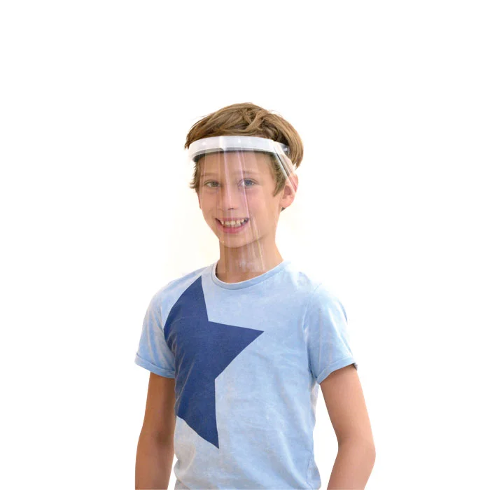 Schutzmaske, Schild, Stirnband, Kind, T-Shirt