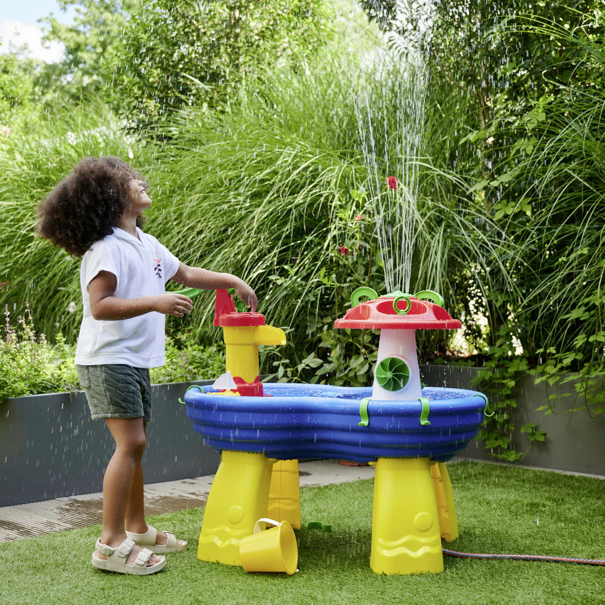 Wasserspiel, Kinder, Spielzeug, Garten, Pumpe