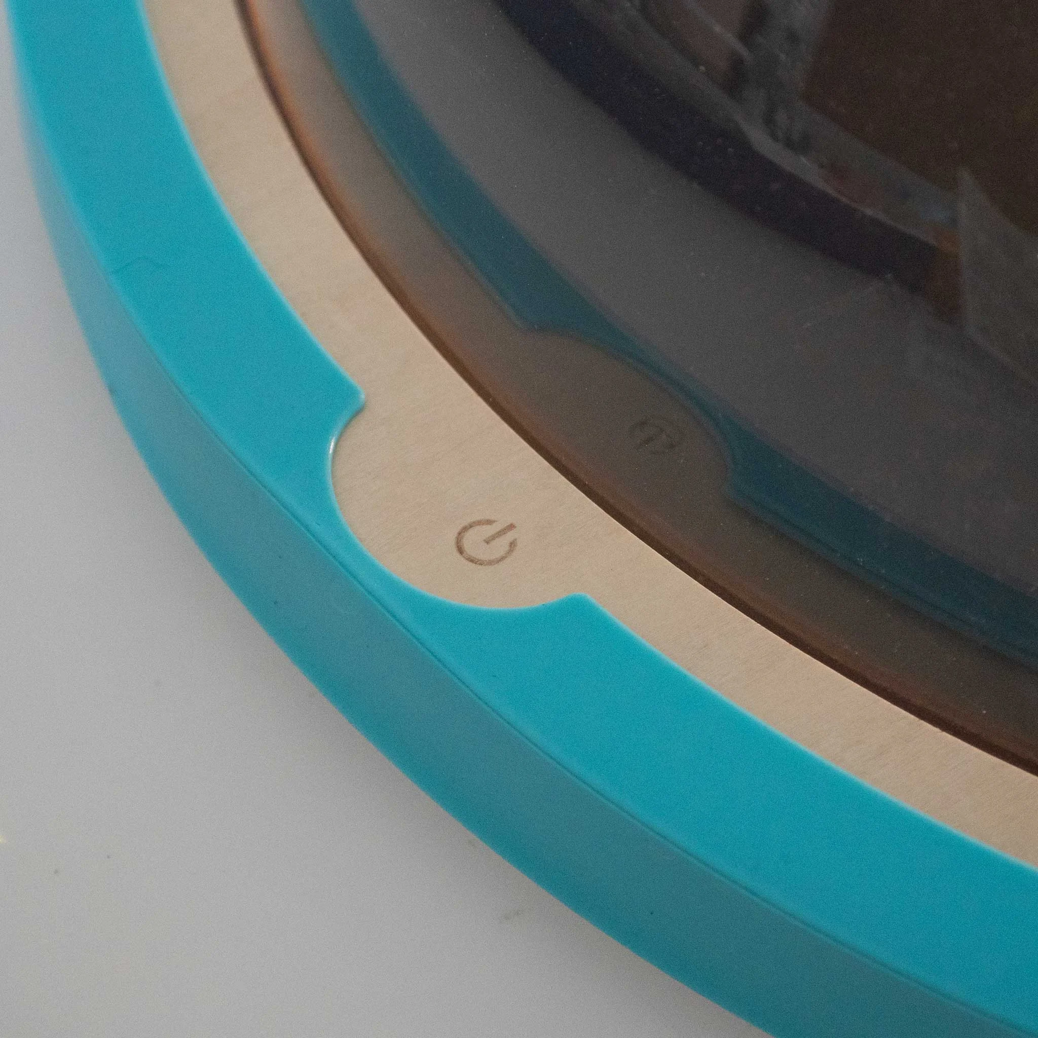 netze de, blaue rand, glasdeckel, küchengerät, runder rand