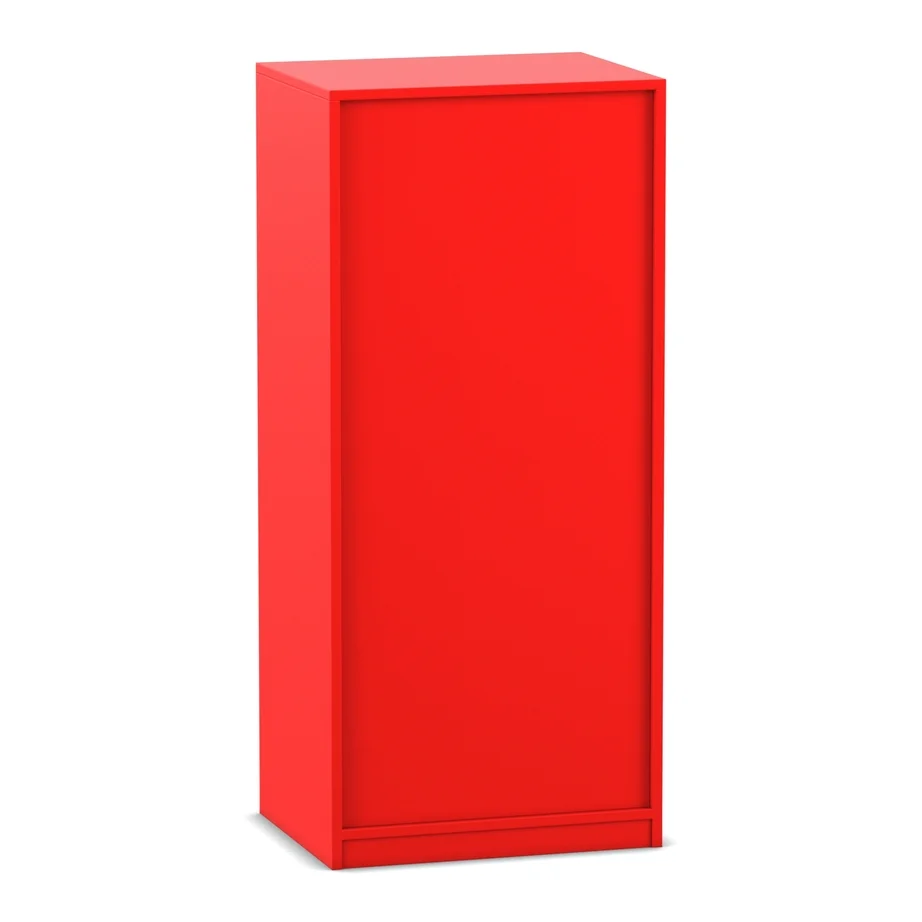 Schrank, Schrankboden, rote Farbe, Küchenschrank?, hohes Regal?