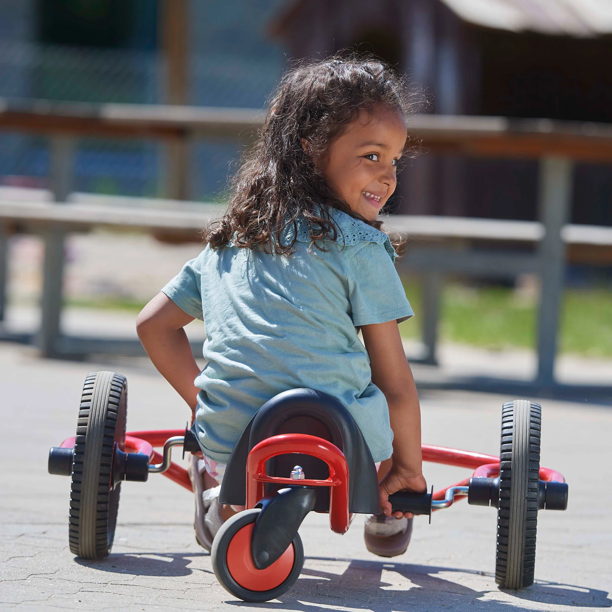 Kinderfahrzeug, Dreirad, Rot-schwarz, Hinten Trike, Kleidung-Seafoam