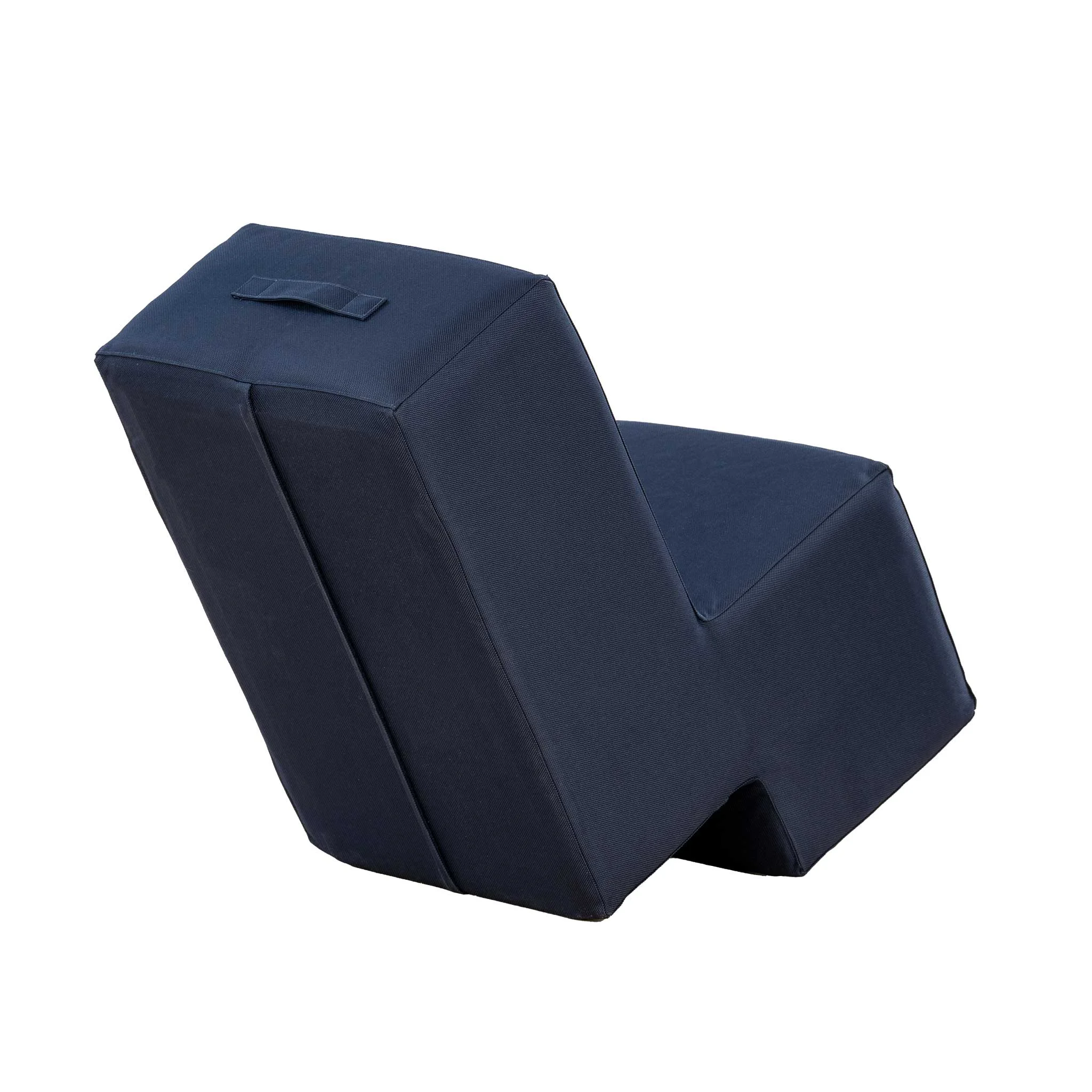 Sitzkissen, Bezug, Nylon, Dunkelblau, Sitzwürfel