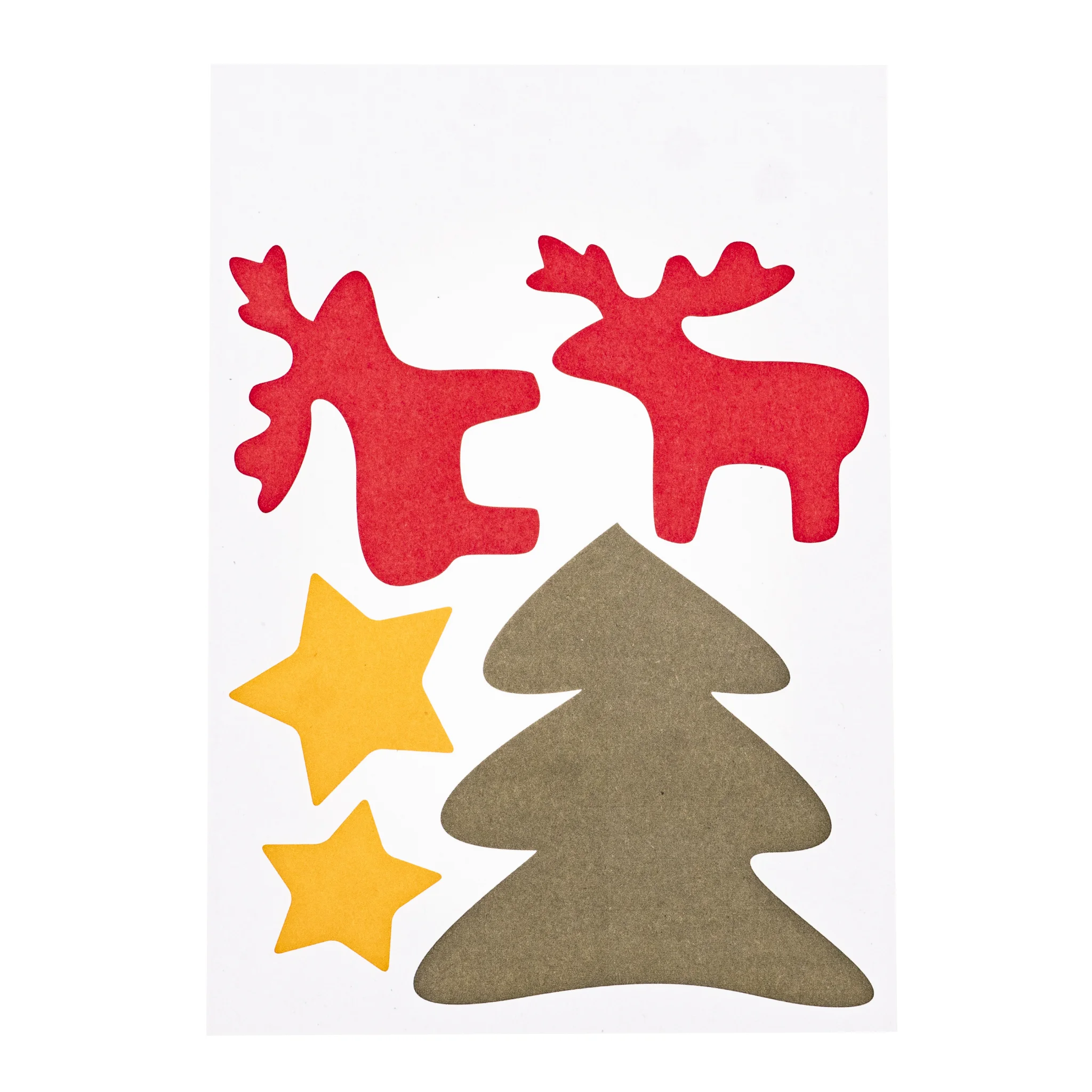 Weihnachtsmotiv, Elch, Stern, Tannenbaum, Stanzform