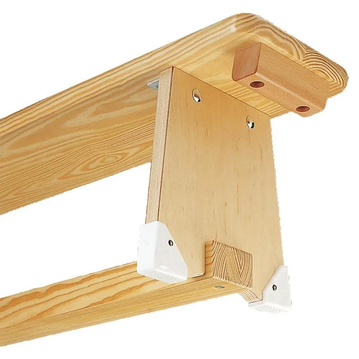 Holzleiter, Sprossenleiter, Holzstufe, Klemmhalter, Aufhängung