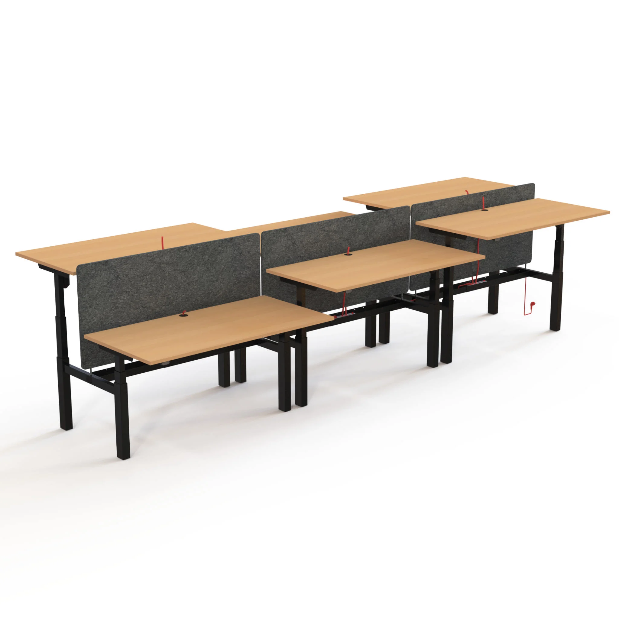 Schreibtischstuhl?,  aber image shows classroom benches with desks
