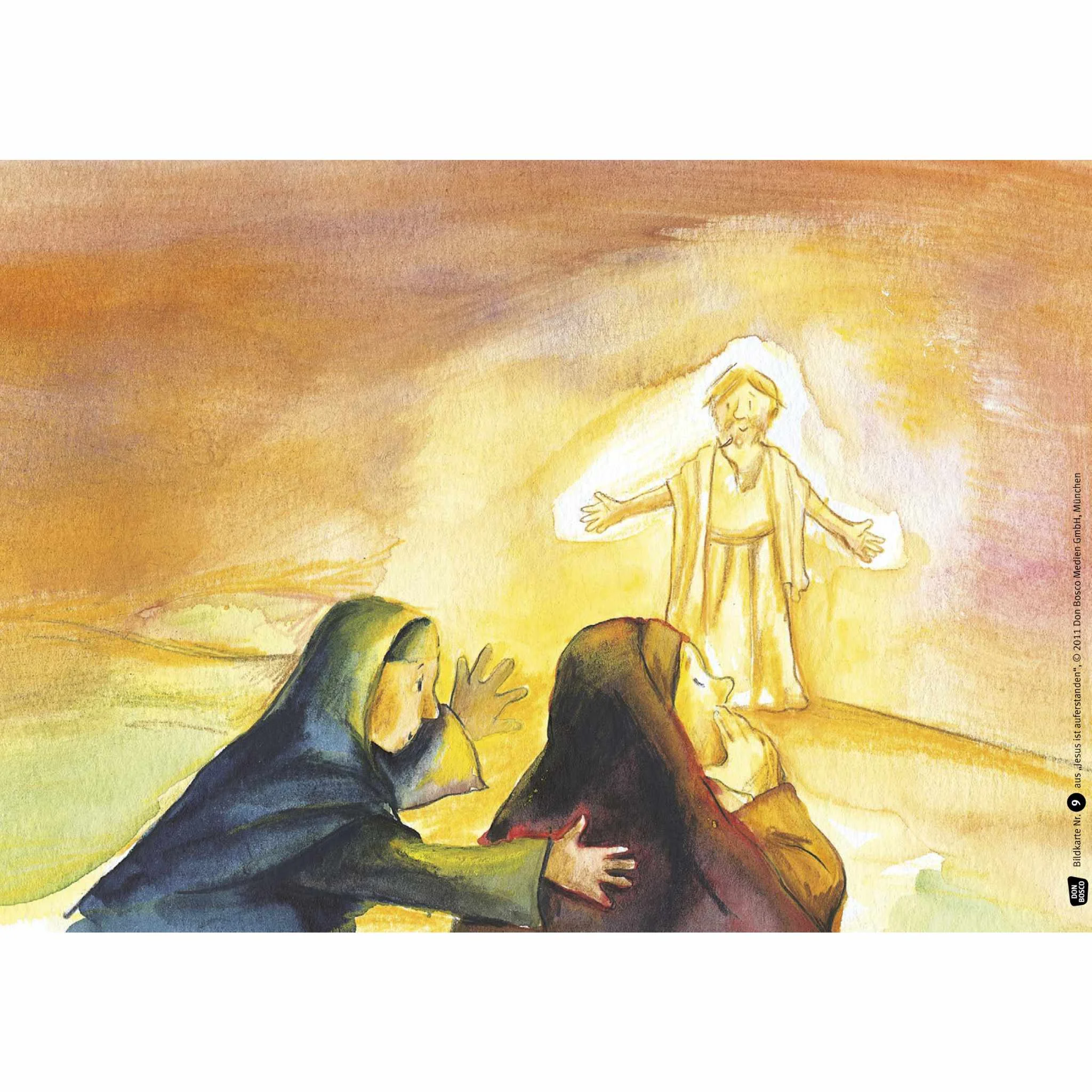 Jesus, Licht, Jünger, Maria, Szene der Heimat