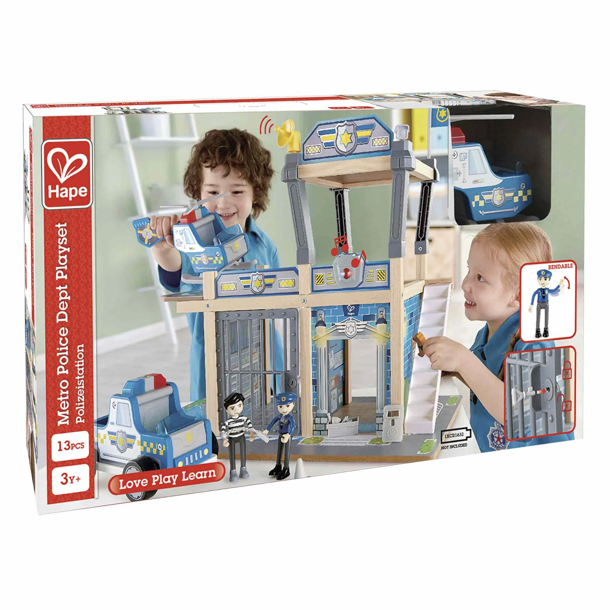Spielzeug, Polizeistation, Baukasten, Polizei Auto, Figurenset